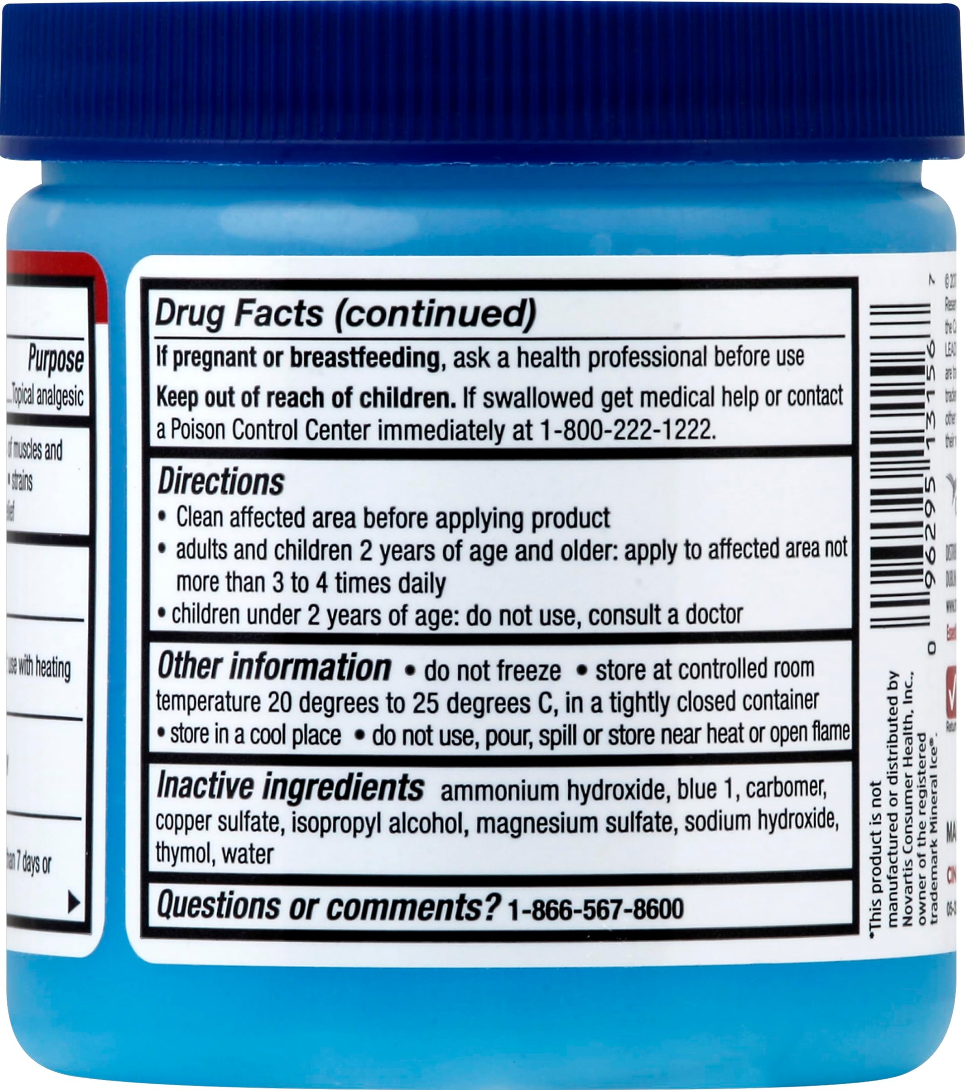 LEADER Ice Blue Gel Pain Relieving Greaseless Fast-Acting Topical Analgesic Cooling Therapy Muscle Joint Long-Lasting Relief Backache Arthritis Sports Injuries soothes Aches 8oz. Each (Pack of 5) Leader buy supplements canada