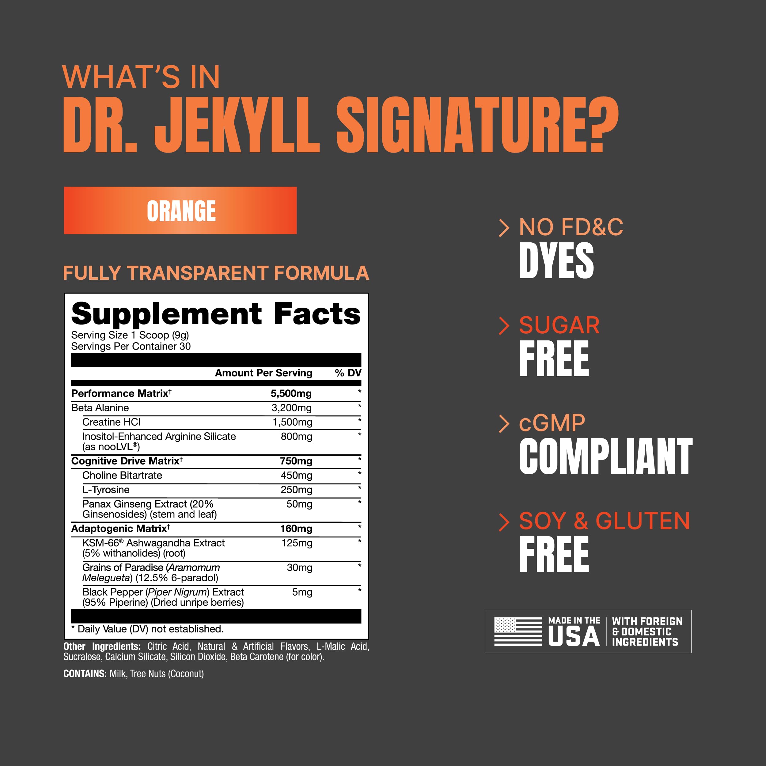 PROSUPPS Dr. Jekyll Signature Pre-Workout Powder, Stimulant & Caffeine Free, Intense PROSUPPS buy supplements canada