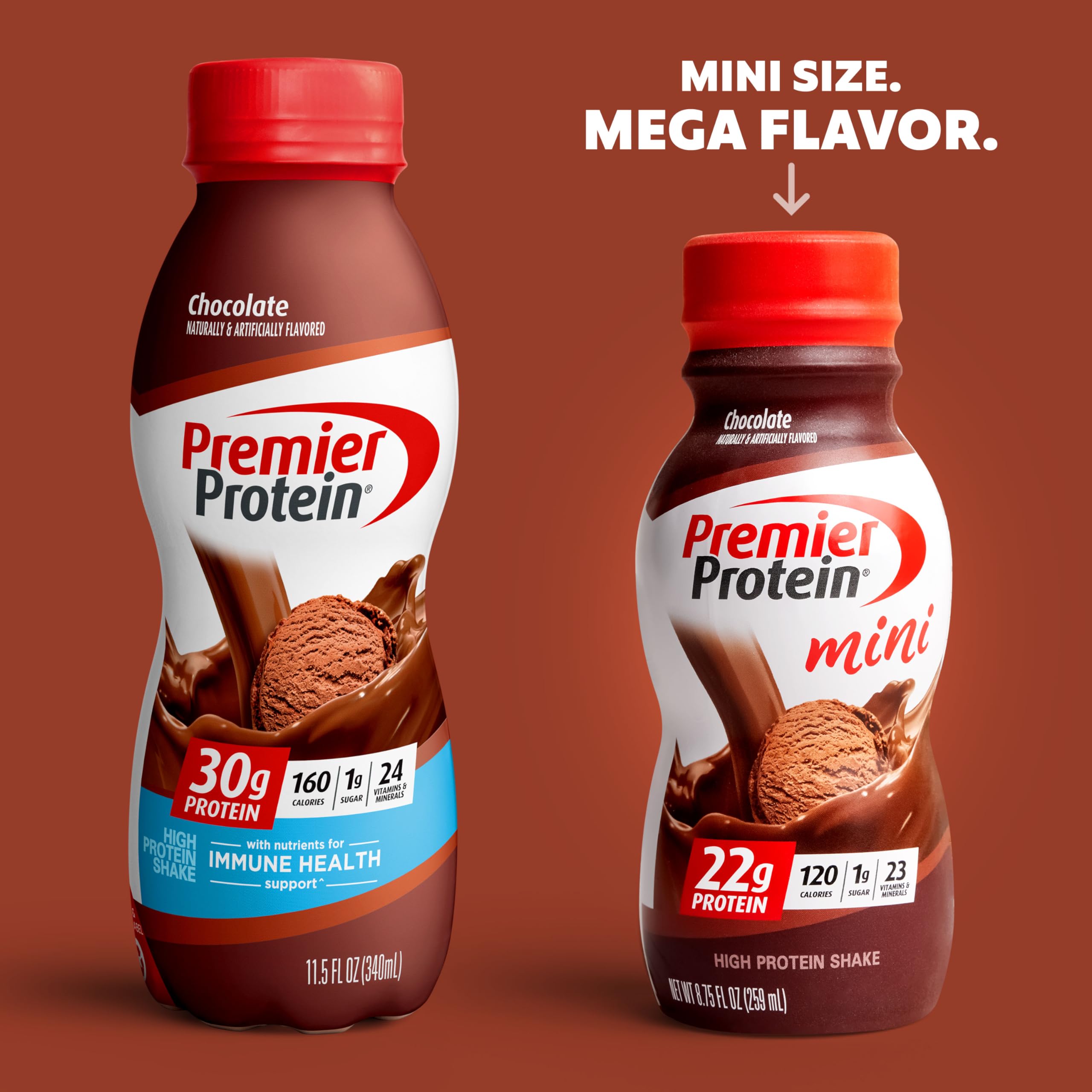 Premier Protein Shake MINIs, Chocolate, 22g Protein, 120 Calories, 1g Sugar, 8.75fl oz Premier Protein buy supplements canada