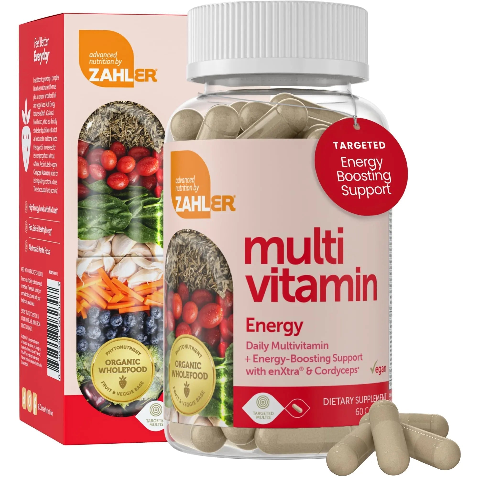 Zahler - Daily Multivitamin for Women & Men with Energy Vitamins, Minerals & Iron (60 Count) Kosher Men & Womens Multivitamins for Healthy Energy Zahler buy supplements canada