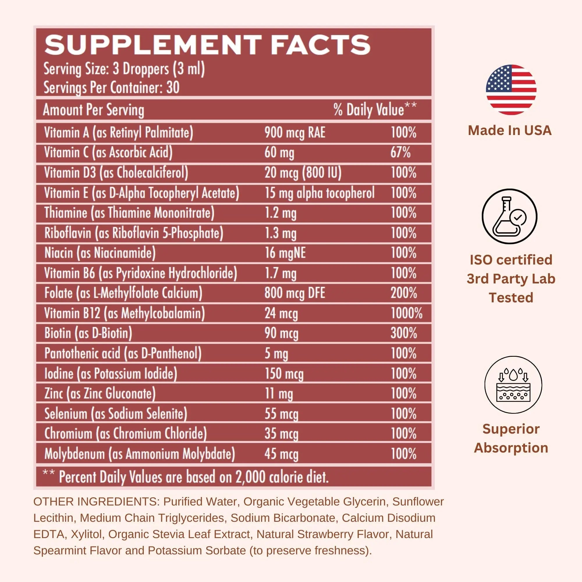 Vitaminally Liposomal Men's 50+ Liquid Multivitamin Drops | Non-GMO | Sugar Free | Gluten Free | 30 Day Supply | 3 FL Oz | Vitaminally buy supplements canada