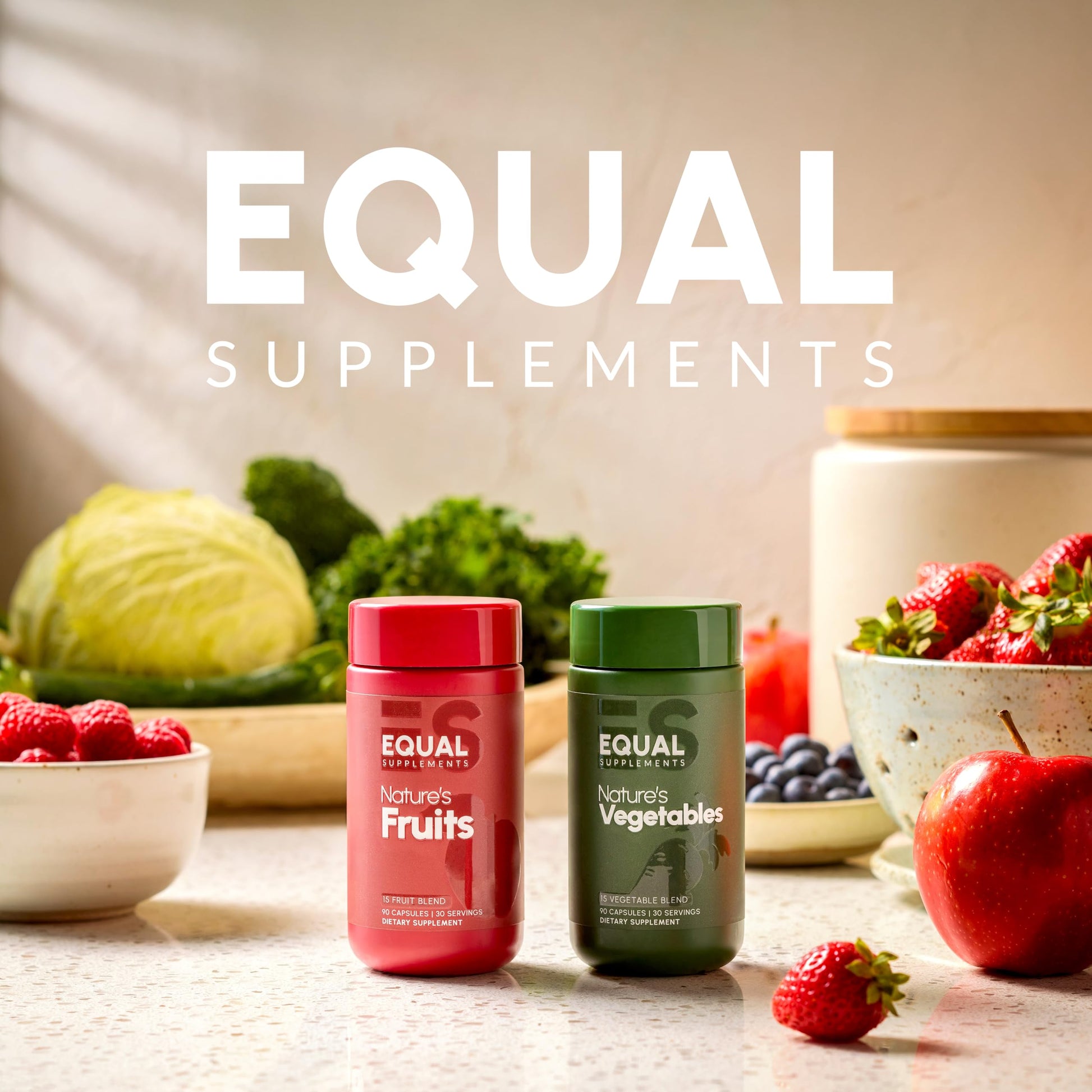 Equal Supplements Fruits and Vegetables Capsules | 2 Month Supply | GMP Certified-Manufactured in US | Fruit and Veggies Supplement for Balance | of Nature, Fruit and Vegetable Capsule for Adults Equal Supplements buy supplements canada