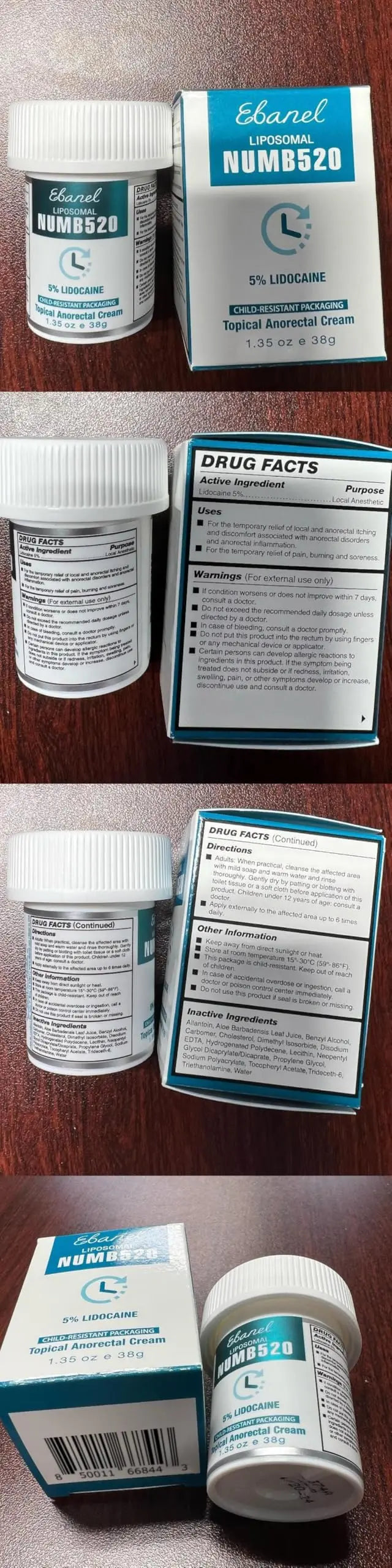 Ebanel 5% Lidocaine Numbing Cream, Pain Relief Burn Itch Numb Cream, Maximum Strength Topical Anesthetic with Allantoin, Vitamin E for Local and Anorectal Uses, Hemorrhoid Treatment, 1.35 Oz Ebanel buy supplements canada