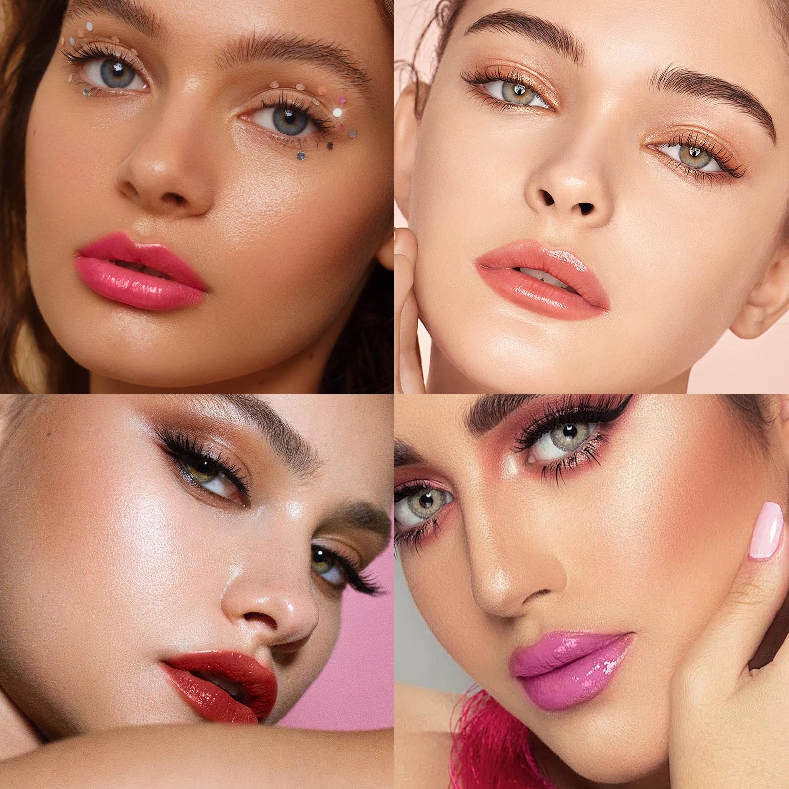 MLSMILE 3 Colors Fat Lip Oil Click Slick,Press Lipstick Set,Moisturizing Lip Balm,High Pigment Glow Lip Oil,Long-lasting,Pigmented Vegan,Lightweight and Glossy Lip Plumper with Coconut Oil-Set A MLSMILE buy supplements canada