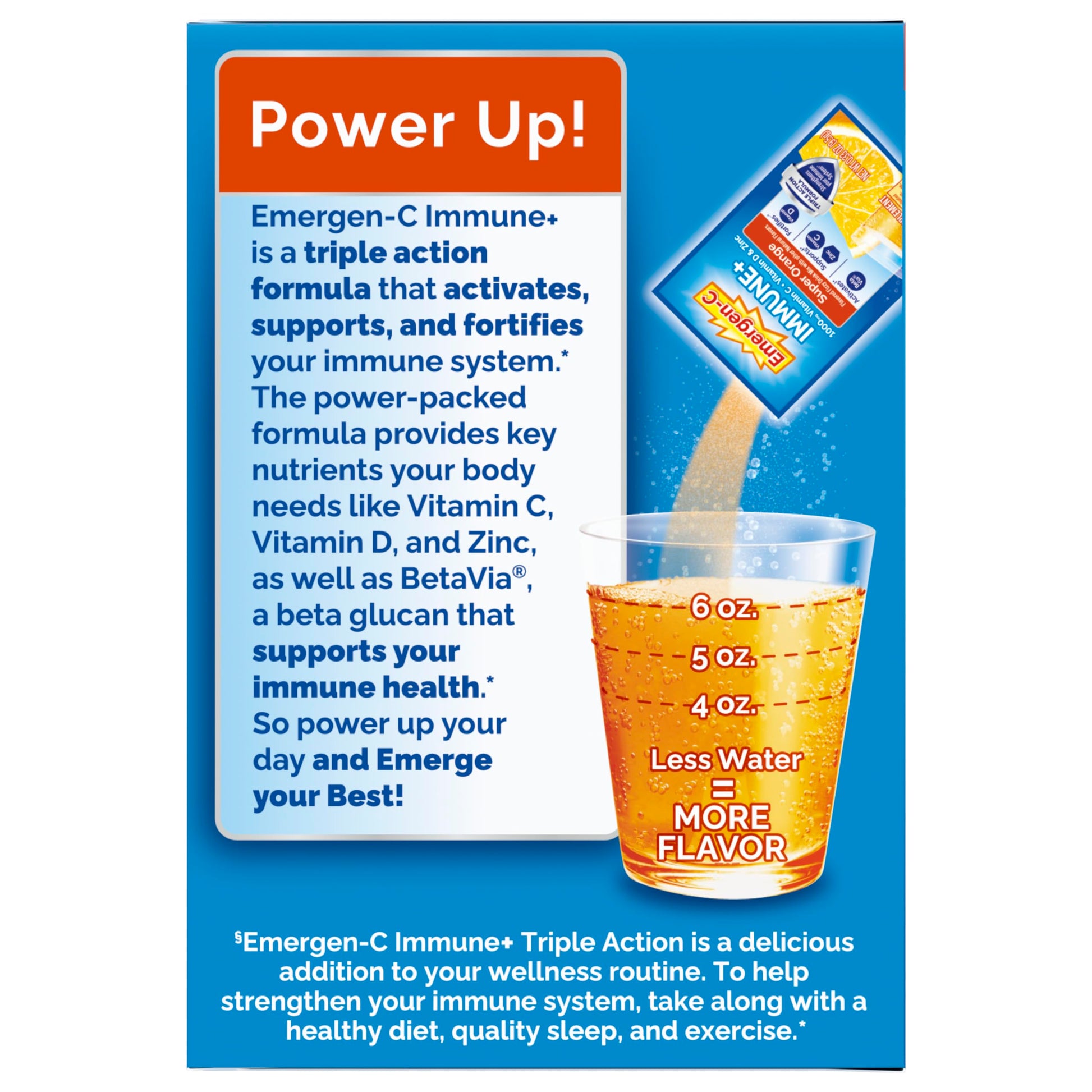 Emergen-C Immune+ Triple Action Immune Support Powder, BetaVia (R), 1000mg Vitamin C, B Vitamins, Vitamin D and Antioxidants Emergen-C buy supplements canada
