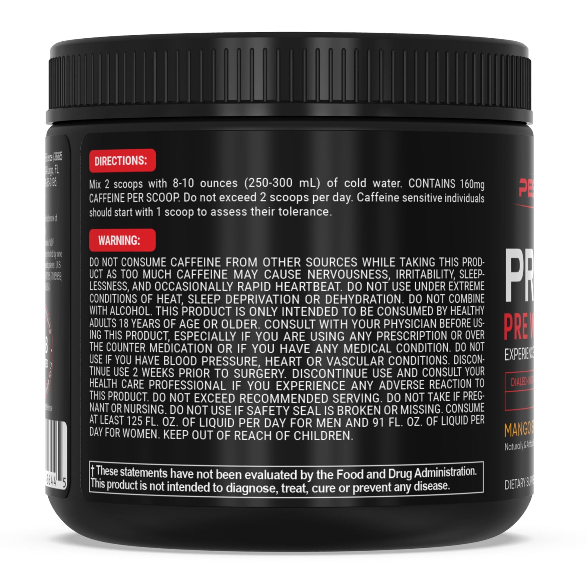 PEScience Prolific Pre Workout Powder for Men & Women with L-Citrulline Nitric Oxide Booster, Energy Powder & Nootropic for Focus – Preworkout Without Beta Alanine – 40 Scoops, Mango Splash PEScience buy supplements canada