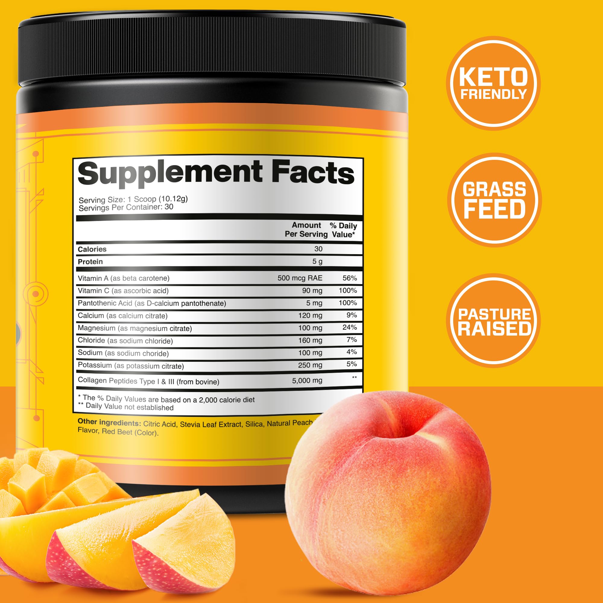 Collagen Peptides with Electrolytes Powder, Collagen Powder, Collagen Peptides Powder KEY NUTRIENTS buy supplements canada