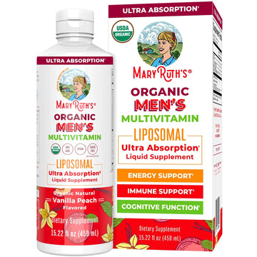 MaryRuth Organics Multivitamin for men | Sugar Free mens Multivitamin | Liquid Vitamins for men | Immune Support Supplement | MaryRuth Organics buy supplements canada