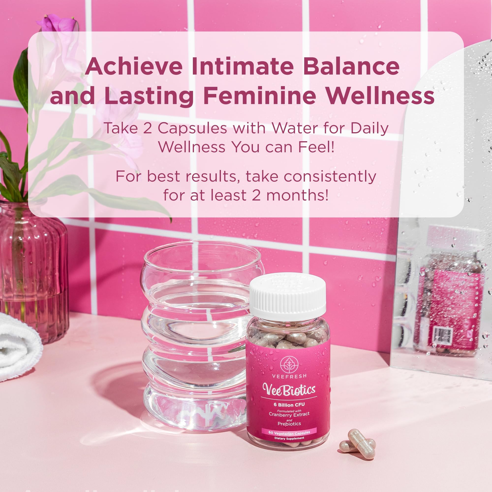 VeeBalance Bundle – Boric Acid Suppositories, Feminine Wash & Cranberry Probiotics for Women – pH Balance & Freshness Support VeeFresh buy supplements canada