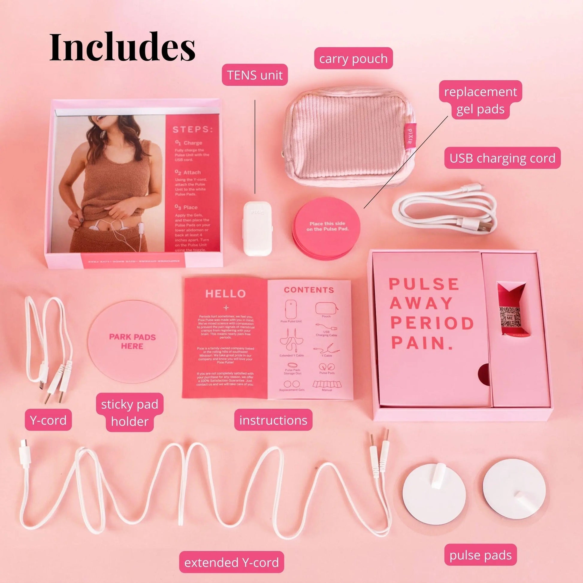Pixie Period Pain Relief Device - Best PMS Relief Simulator with TENS Technology - Thinnest Wearable Tens Unit - Unnoticeable Under Clothes - Menstrual Cramp Comfort for Feminine Care Pixie Cup buy supplements canada