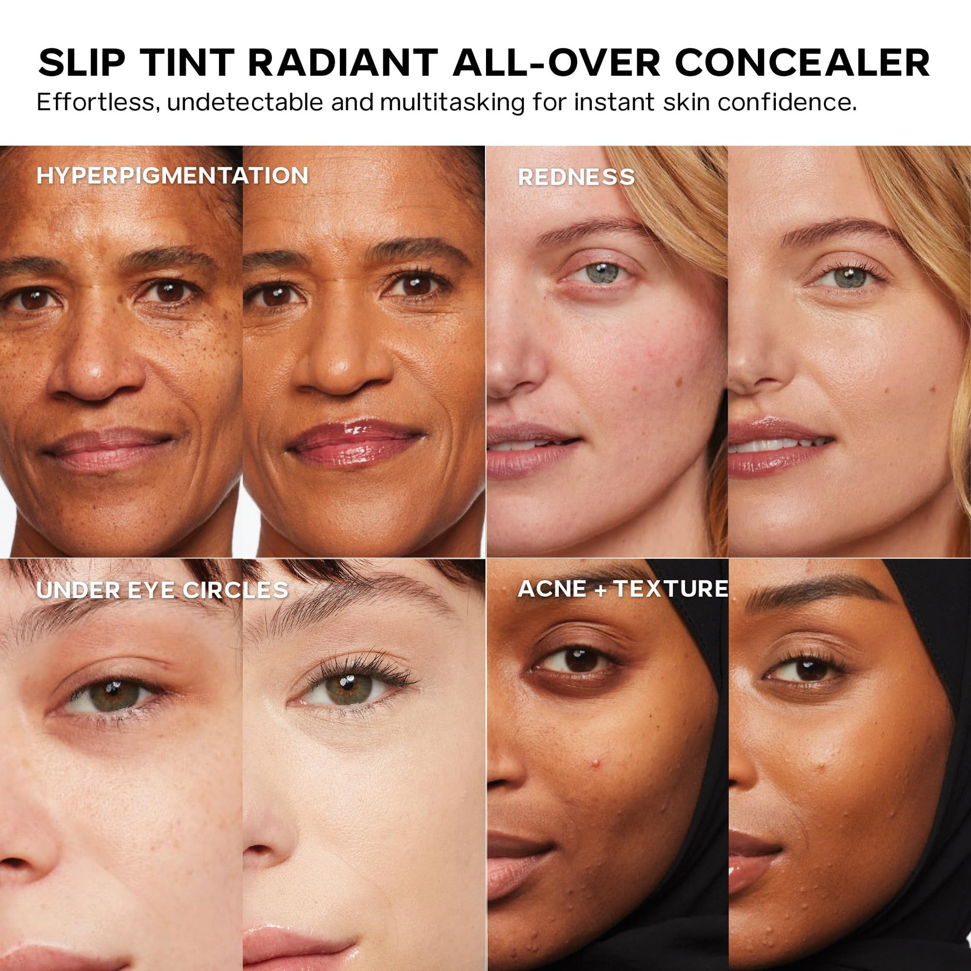 Saie Slip Tint Radiant Cream Concealer & All-Over Face Makeup - Concealer for Dark Circles, Redness & Blemishes - Lightweight Makeup Made with Hydrating Hyaluronic Acid - Shade 7 (0.17 oz) Saie buy supplements canada