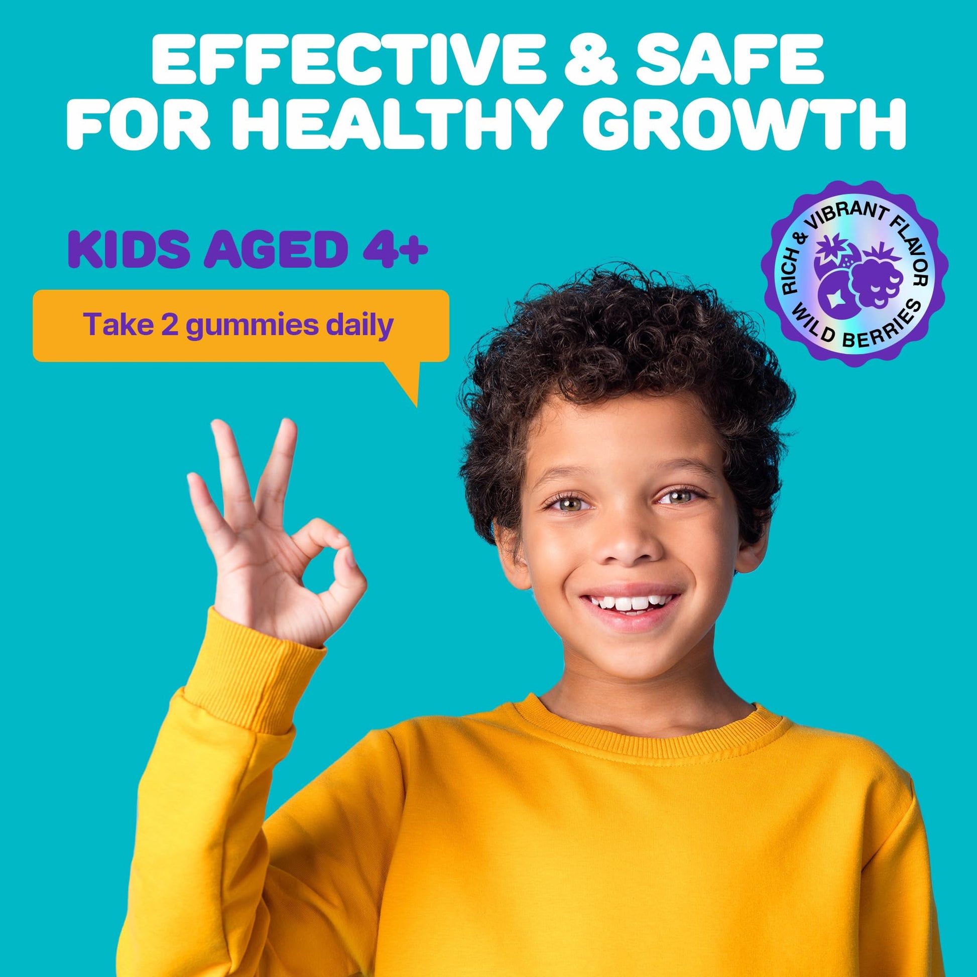 Height Growth Gummies for Kids - Growth Vitamins for Teens, Height Increase Multivitamin for Boys & Girls with Calcium Vitamin D C K2 Magnesium Zinc, Natural Height Growth Maximizer Supplement, 60 PCS SILVERPEAKS buy supplements canada