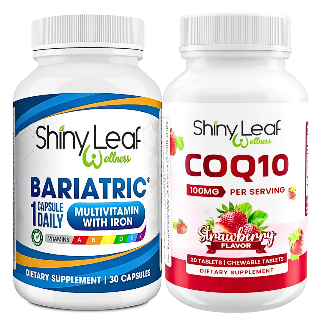 Bariatric Multivitamin with Iron One Capsule Per Day and CoQ10 100mg Supplement for Brain Health and Energy Management Shiny Leaf buy supplements canada