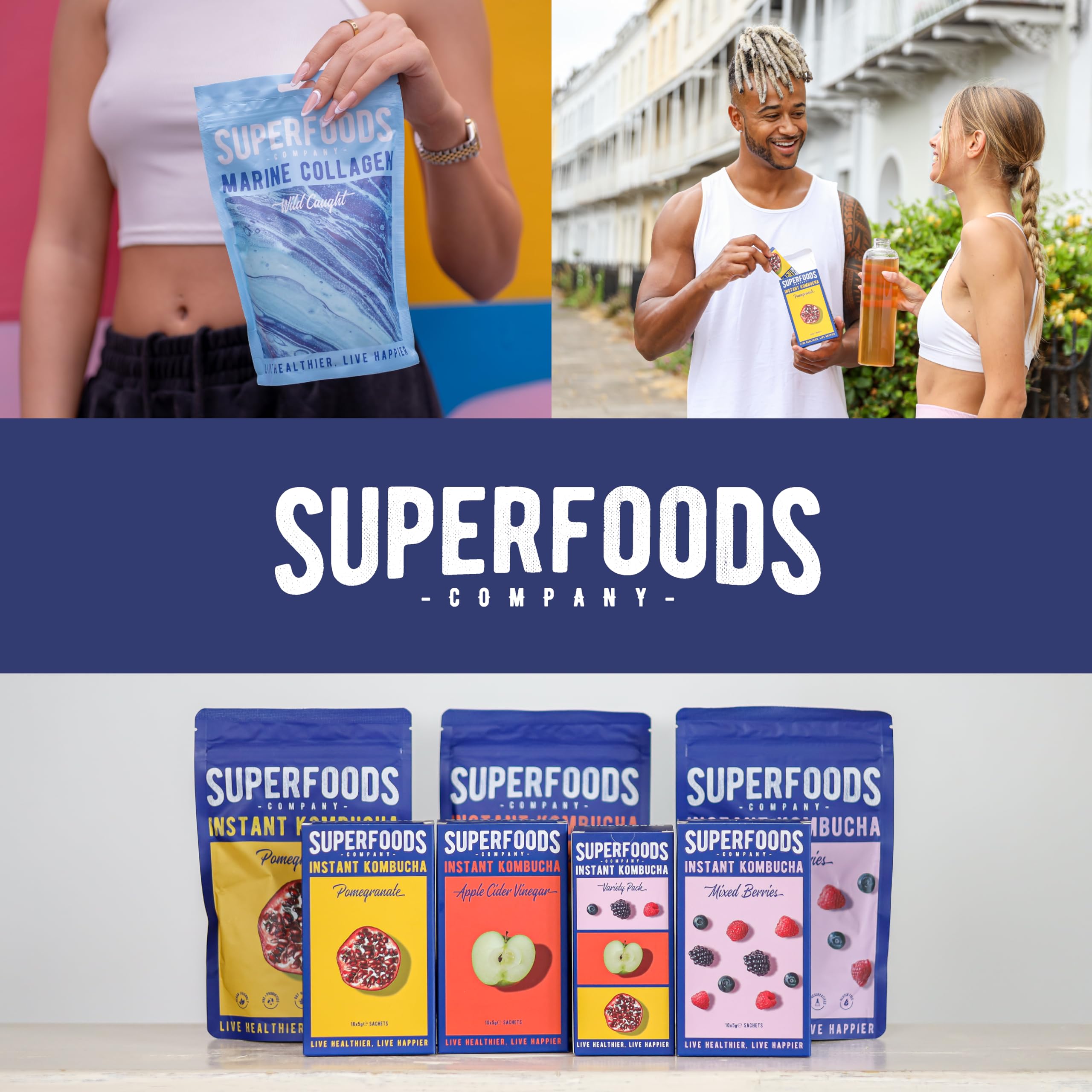 Superfoods Company - Hydrolysed Marine Collagen, Boosts Hair and Skin Health, Unflavoured Superfoods Company buy supplements canada