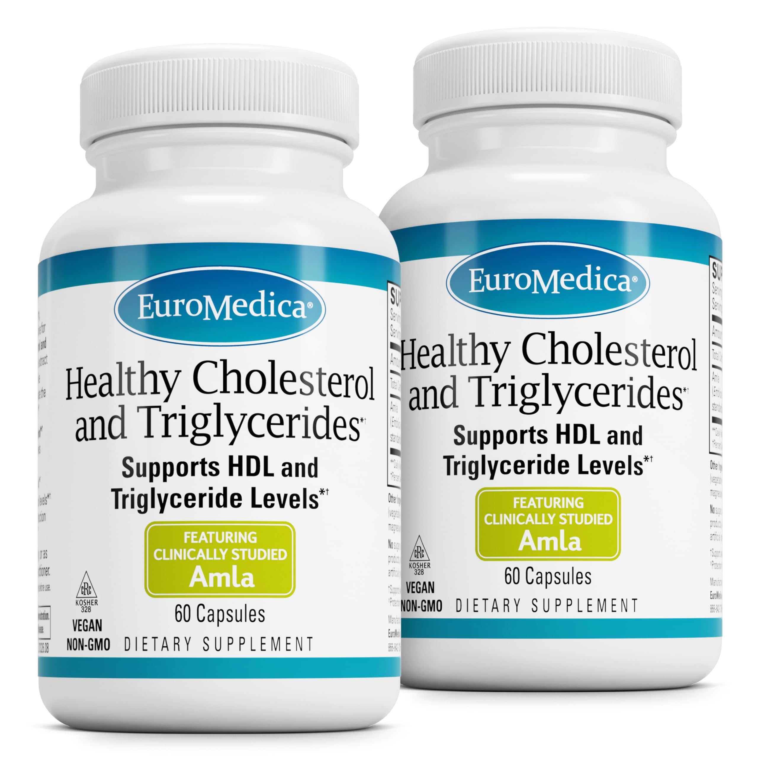 EuroMedica Healthy Cholesterol and Triglycerides - Antioxidant Supplement for Immune & Heart Support - Supplement to Aid Healthy Cholesterol & Triglyceride - 60 Capsules, 2 Pack (120 Capsules) EuroMedica buy supplements canada