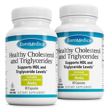 EuroMedica Healthy Cholesterol and Triglycerides - Antioxidant Supplement for Immune & Heart Support - Supplement to Aid Healthy Cholesterol & Triglyceride - 60 Capsules, 2 Pack (120 Capsules) EuroMedica buy supplements canada