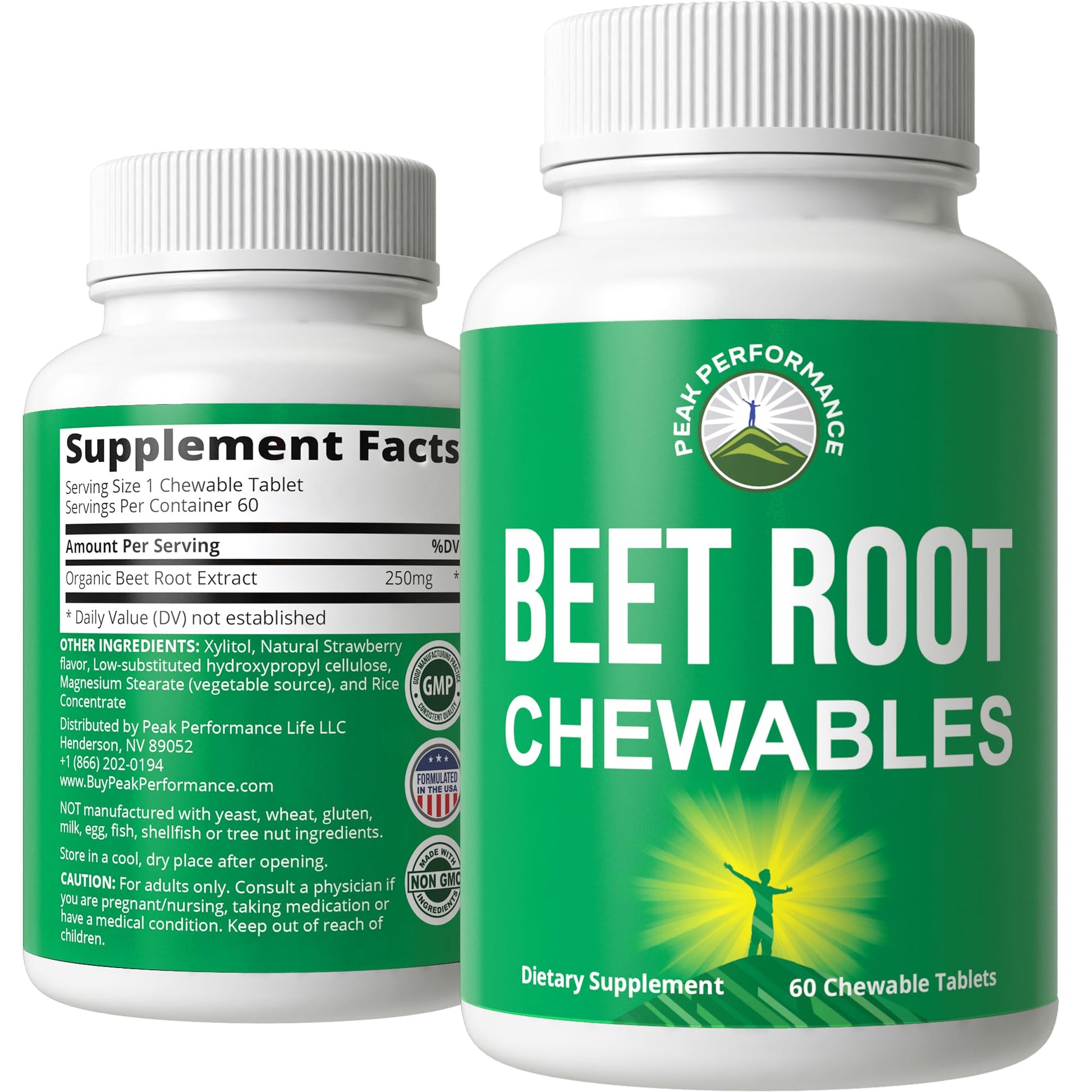 Beet Chews - Great Tasting Beets Chewables With No Added Sugar - Better Than Gummies Peak Performance buy supplements canada
