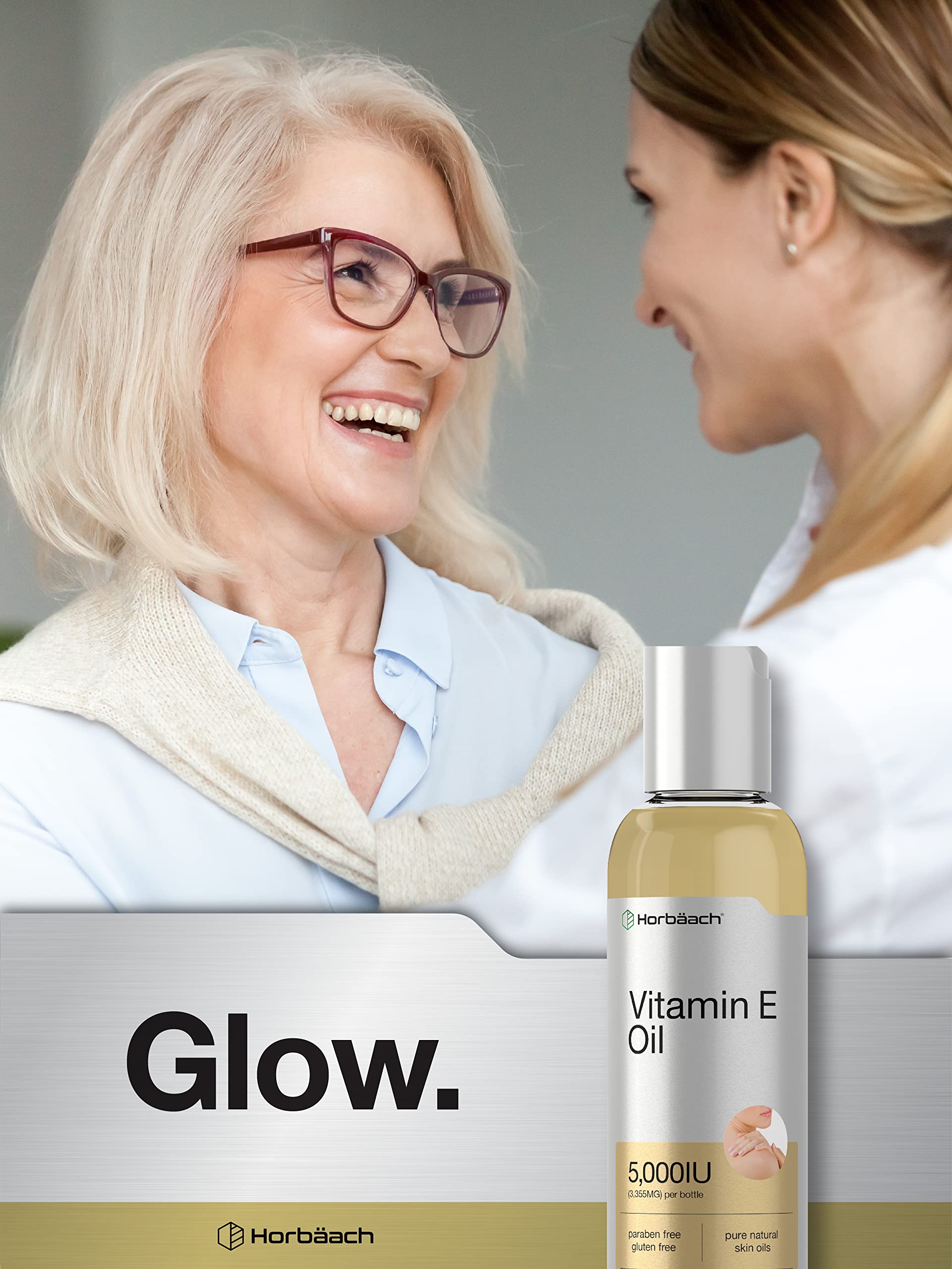 Vitamin E Oil | 5000 IU | 8 oz (2 x 4oz) Value Pack | for Skin, Hair, Face & Body | Vegetarian Horbäach buy supplements canada