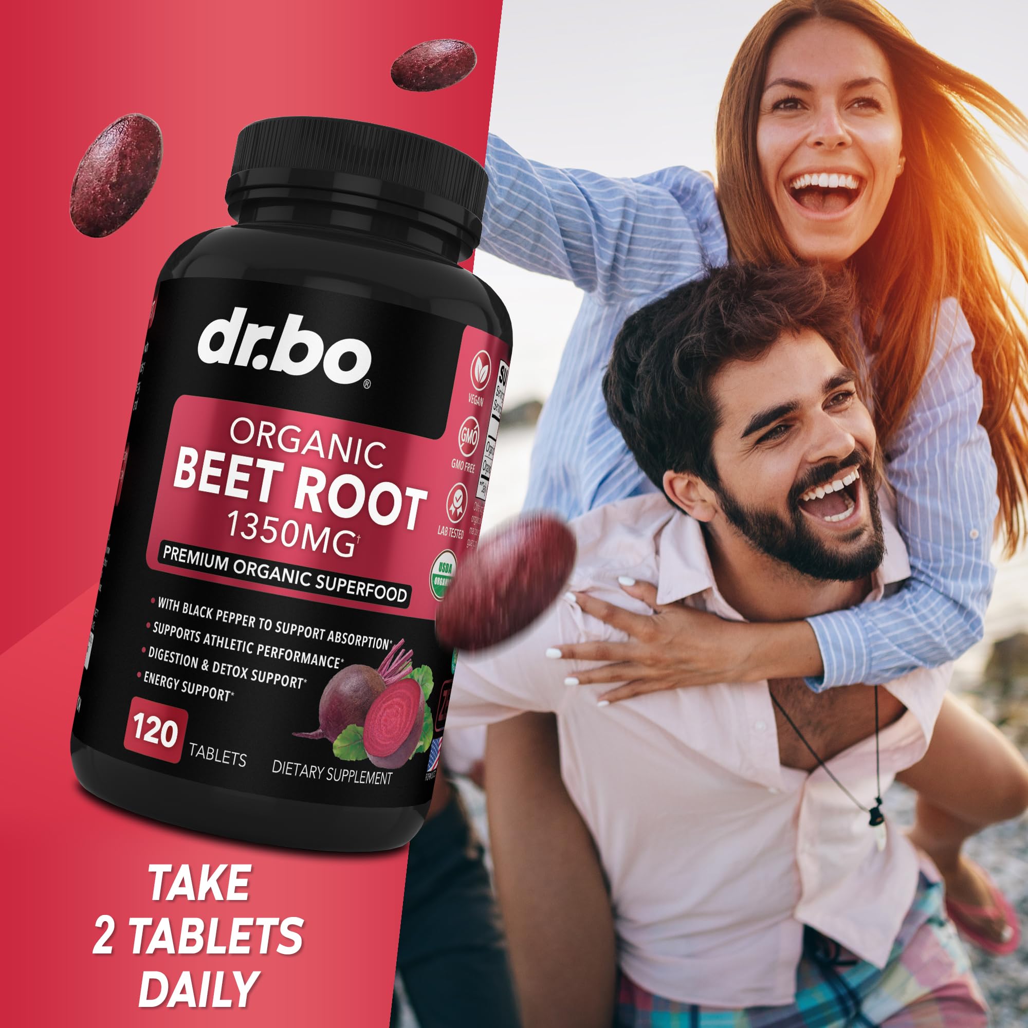 Organic Beet Root Capsules Supplements - 1350mg Beetroot Powder Extract Pills, Organic DR. BO buy supplements canada