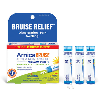 Boiron Arnica Bruise - Arnica Montana 30c for Relief of Pain, Swelling, and Discoloration from Bruises - 3 Count (240 Pellets) Boiron buy supplements canada