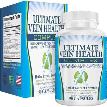 8-in-1 Vein & Leg Health Circulation Support Supplements | Leg + Vein Formula | Circulatory Support Supplement | 1-Month Supply | 90 Capsules Elevate Recovery Supplements buy supplements canada
