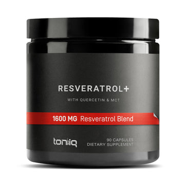 Toniiq 1600mg Resveratrol Blend - Ultra High Purity and 3rd Party Tested - with MCT Oil for Added Bioavailability - Optimal NAD Supplement Toniiq buy supplements canada