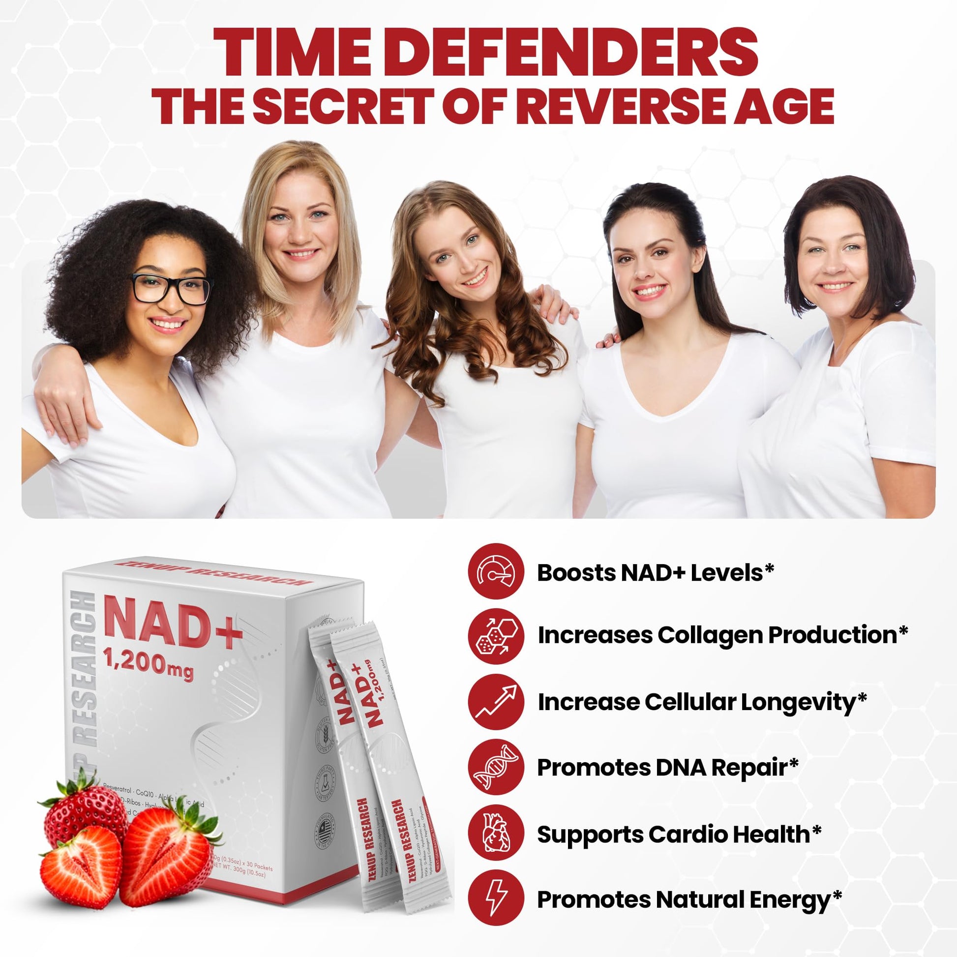 ZenUP Liquid NAD, Extra Strength 1,200mg NAD+ Supplement with CoQ10, Resveratrol, D-Ribose & PQQ for Men & Women, Natural NAD+ Stick for Anti-Aging, Energy, Focus - 30 Packets ZenUP buy supplements canada