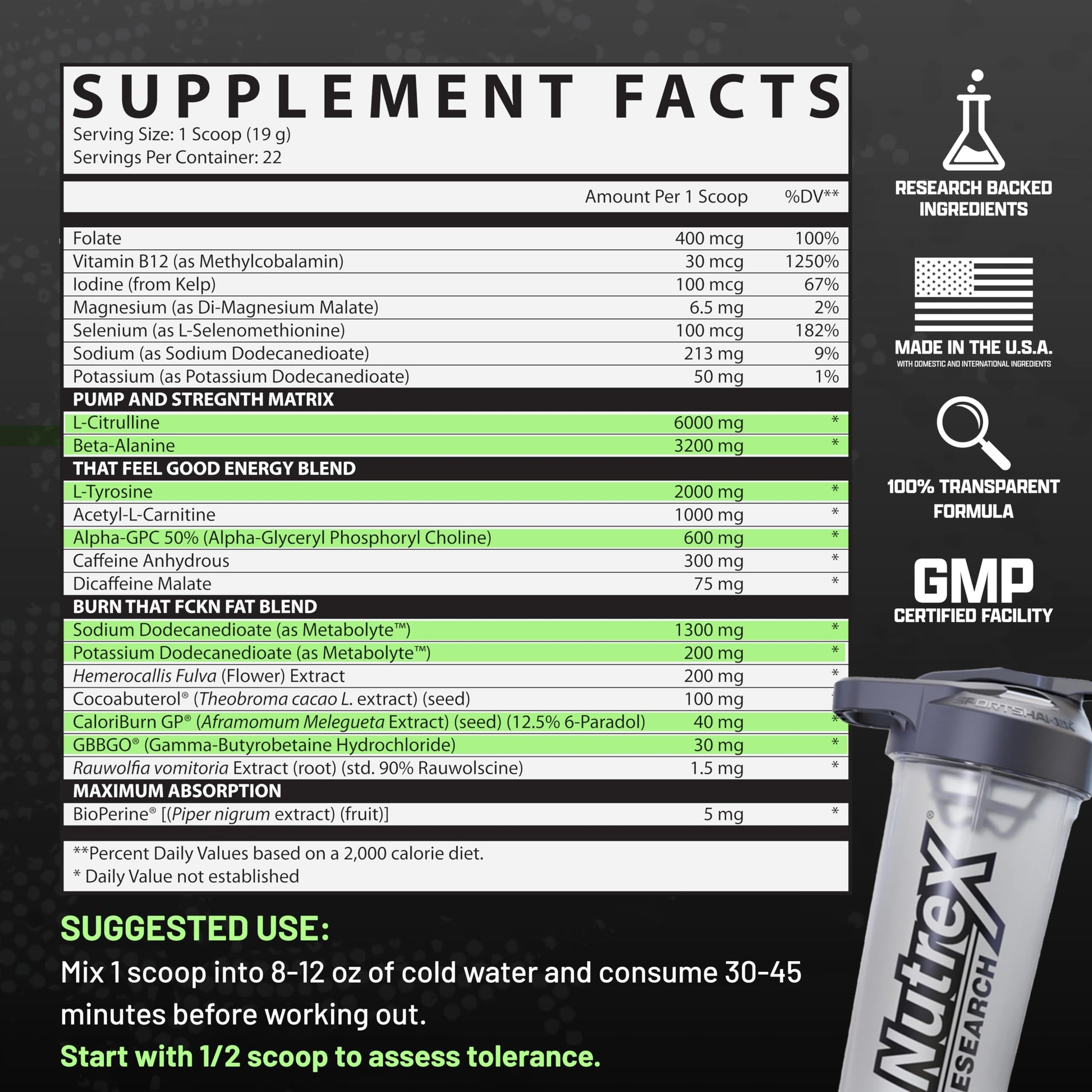 Nutrex Research Outlift Burn Thermogenic Pre Workout Powder, 2 in 1 Performance Nutrex Research buy supplements canada