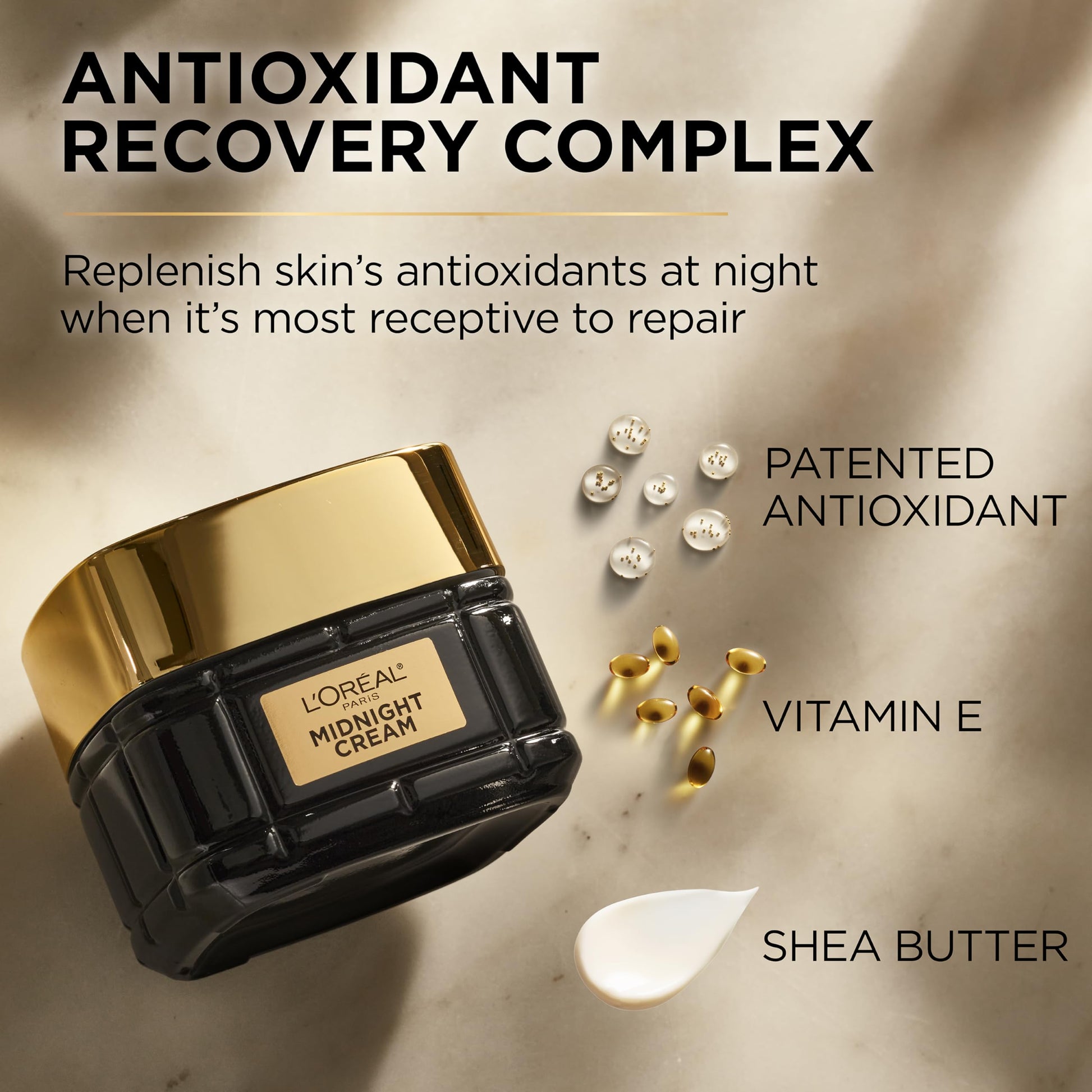 L'Oreal Paris Age Perfect Anti-Aging Midnight Cream, Face Moisturizer to Reduce Wrinkles and Firm Skin, 1.7oz + Serum Sample L'Oreal Paris buy supplements canada