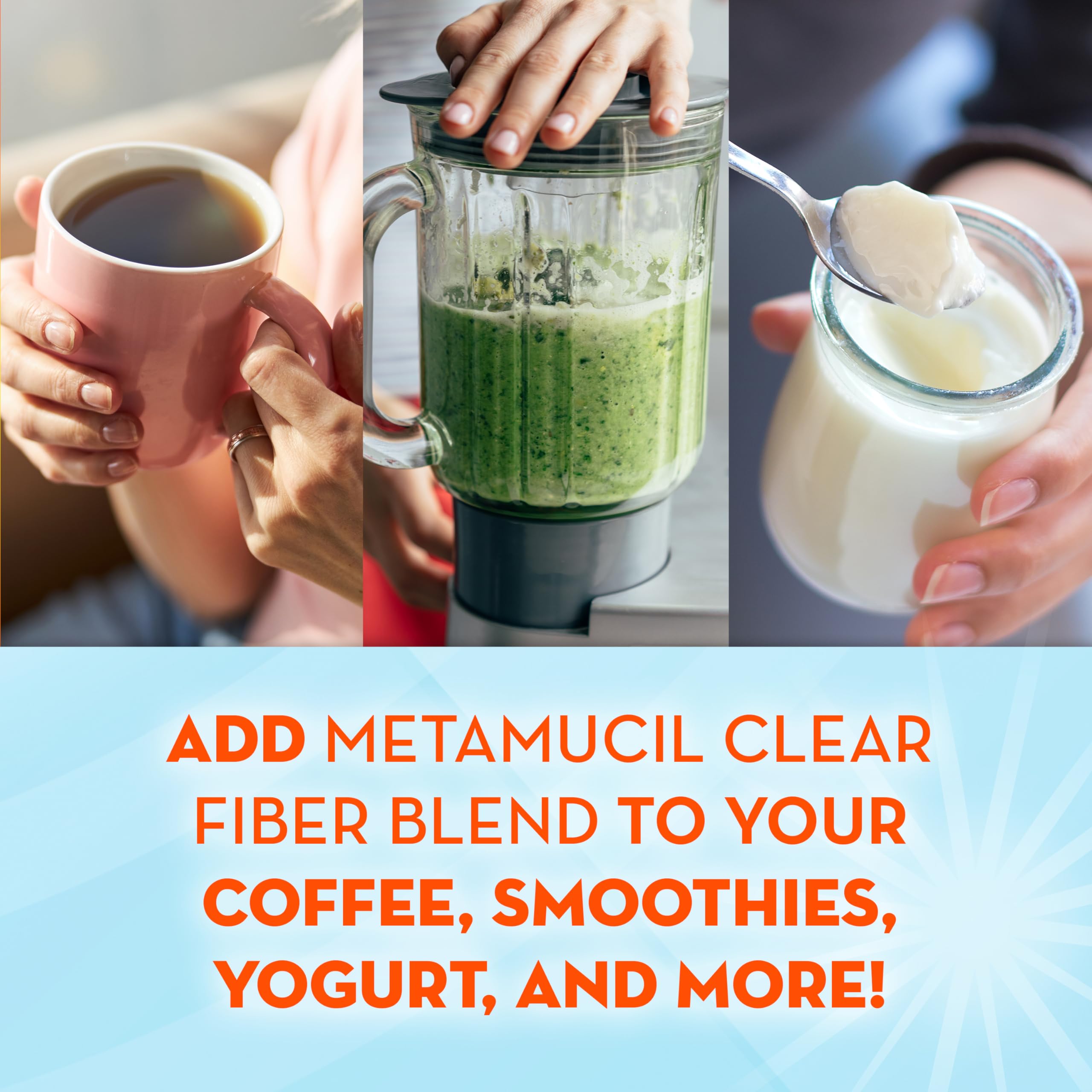 Metamucil Fiber Supplement, Unflavored Clear Mixing Powder, No Grit, No Sugar Added, Plant Based Prebiotic Fiber Supplement Metamucil buy supplements canada