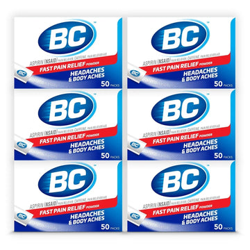 BC Powder Original Strength Pain Reliever, 50 Powder Sticks, 50 Count(Pack of 6) BC buy supplements canada