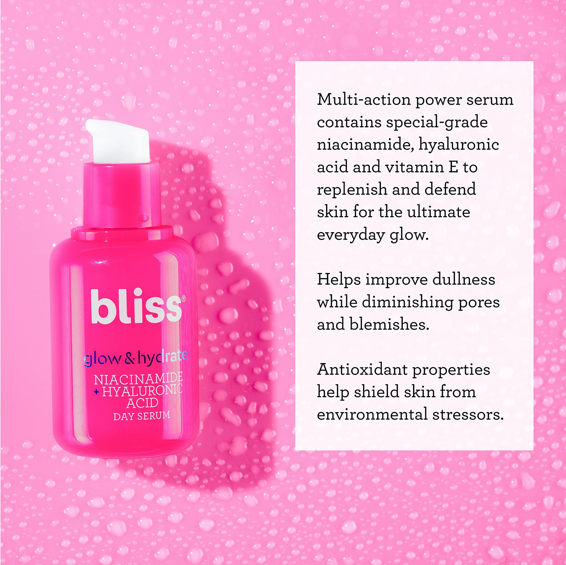 Bliss Glow and Hydrate Serum - Niacinamide + Hyaluronic Acid - 1 Fl Oz Bliss buy supplements canada
