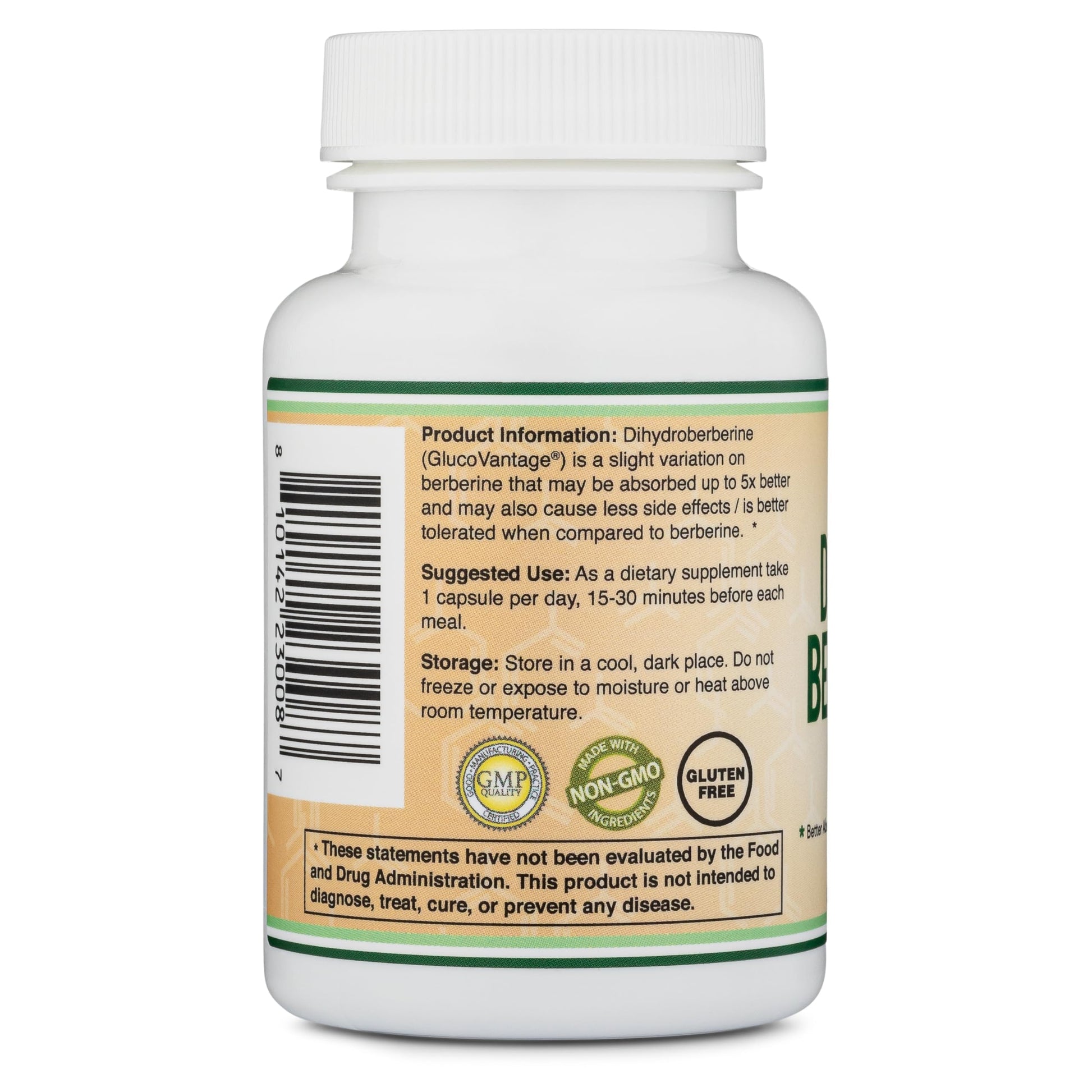 Dihydroberberine Supplement 100mg, 60 Capsules (Patented GlucoVantage Super Double Wood Supplements buy supplements canada