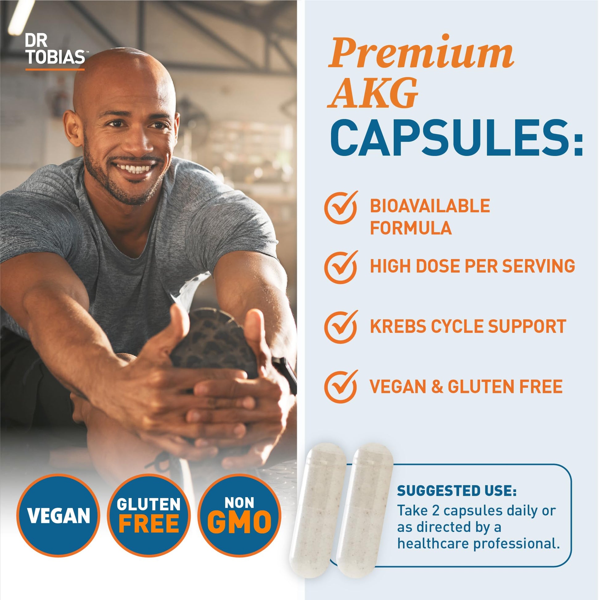 Dr. Tobias AKG Supplement & Joint Support Supplement - Supports Energy, Muscles, Cartilage & Joint Health, Non-GMO Dr. Tobias buy supplements canada