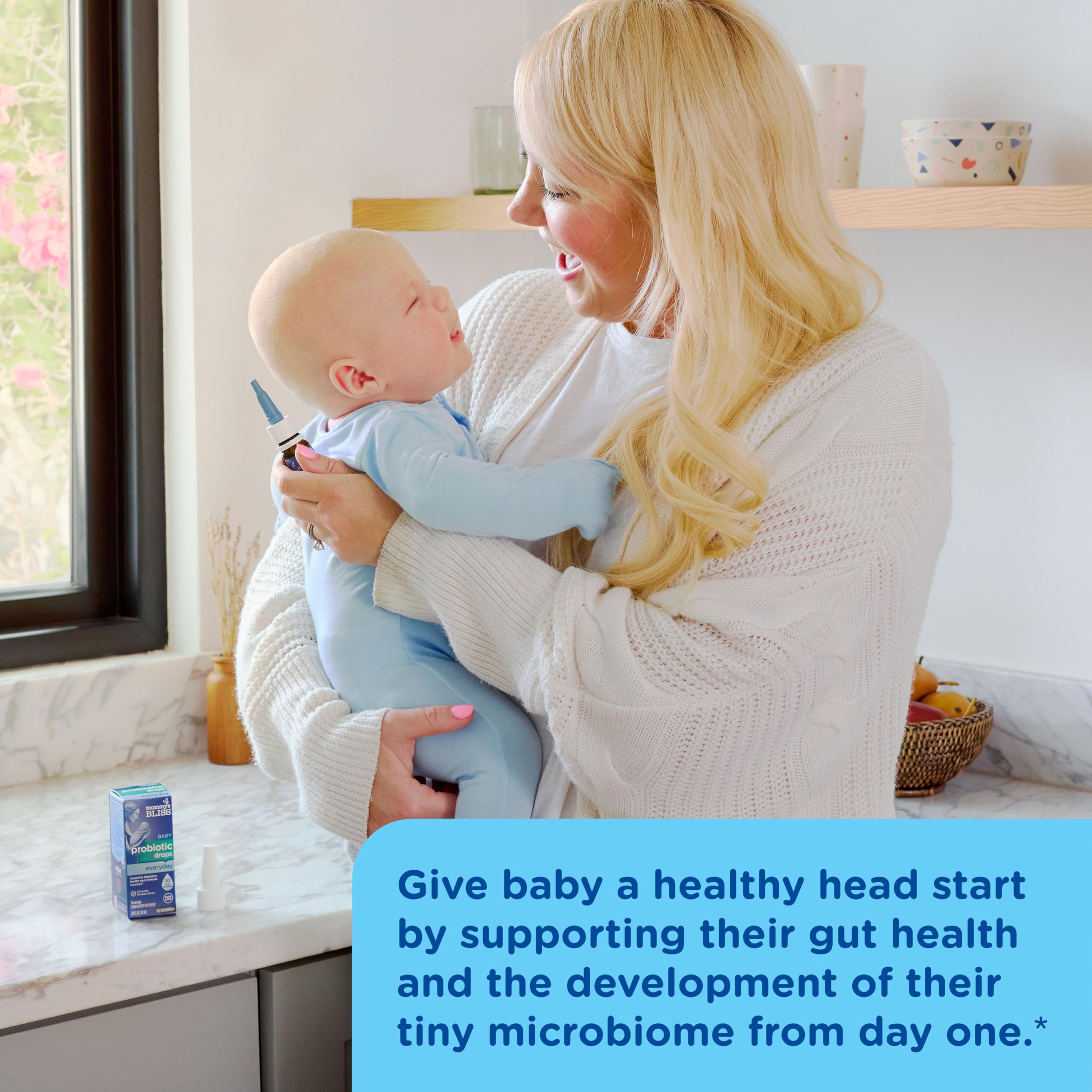 Mommy's Bliss Baby Probiotic Drops Everyday - Gas, Constipation, Colic Symptom Relief - Newborns & Up Mommy's Bliss buy supplements canada