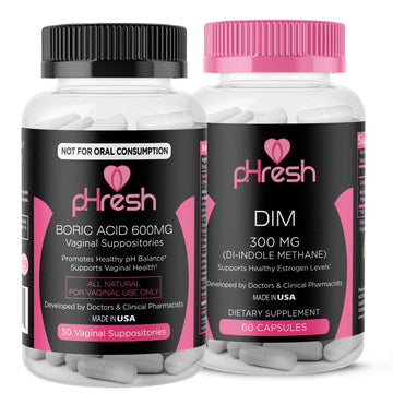pHresh Boric Acid Suppositories and DIM Supplement ACE NUTRITION buy supplements canada