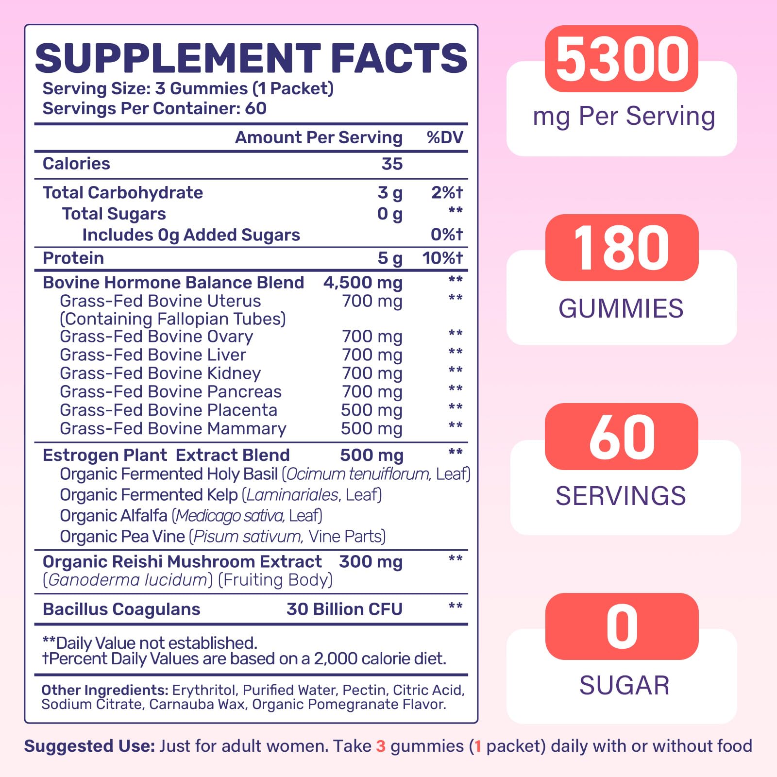 (180 Gummies) Beef Organ Supplement for Women - 5300mg Beef Liver, Kidney, Uterus & 10 More, for Hormone Balance, Menstruation, Energy, Immunity, Gut & Skin Health - 100% Grass Fed & Pasture Raise Fepoukak buy supplements canada