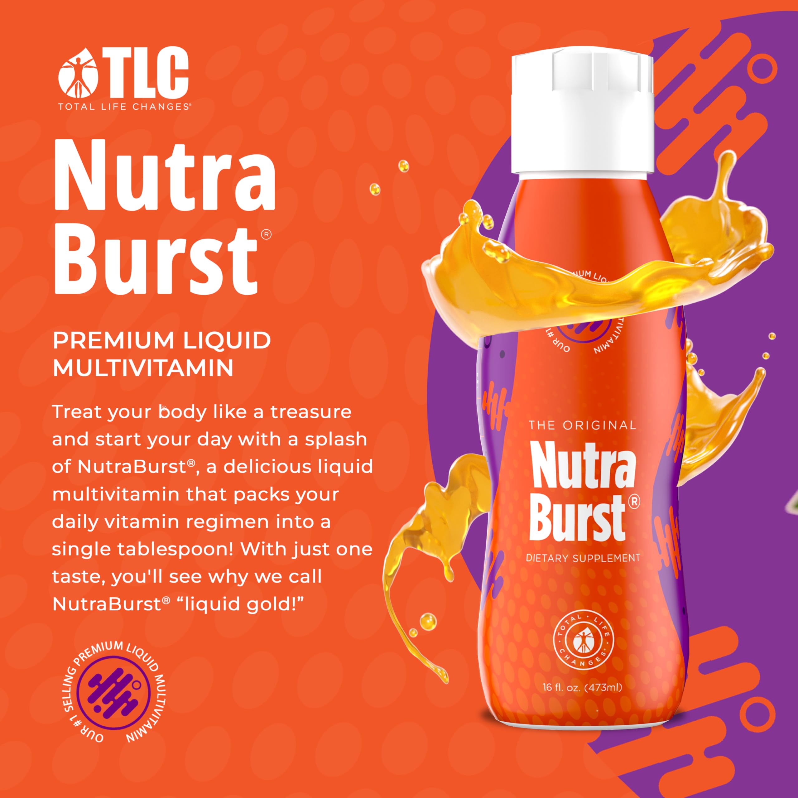NutraBurst - Liquid Multivitamin, Daily Nutritional Support, Packed with Essential Vitamins and Minerals, 16 fl. oz NUTRA BURST buy supplements canada