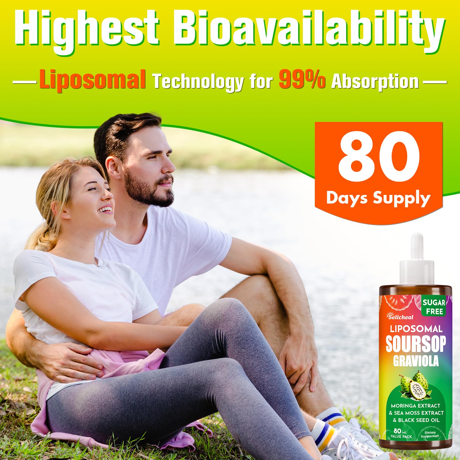 (80ML) Supplement Liquid Drops, 10 in 1 Soursop Multivitamin Drops with Leaf Extract & Sea Moss, for Cell Support & Regeneration, Immunity, Gut, Zzz, Skin & Antioxidant | 2.8 Fl Oz - 80 Days Supply Selicheal buy supplements canada