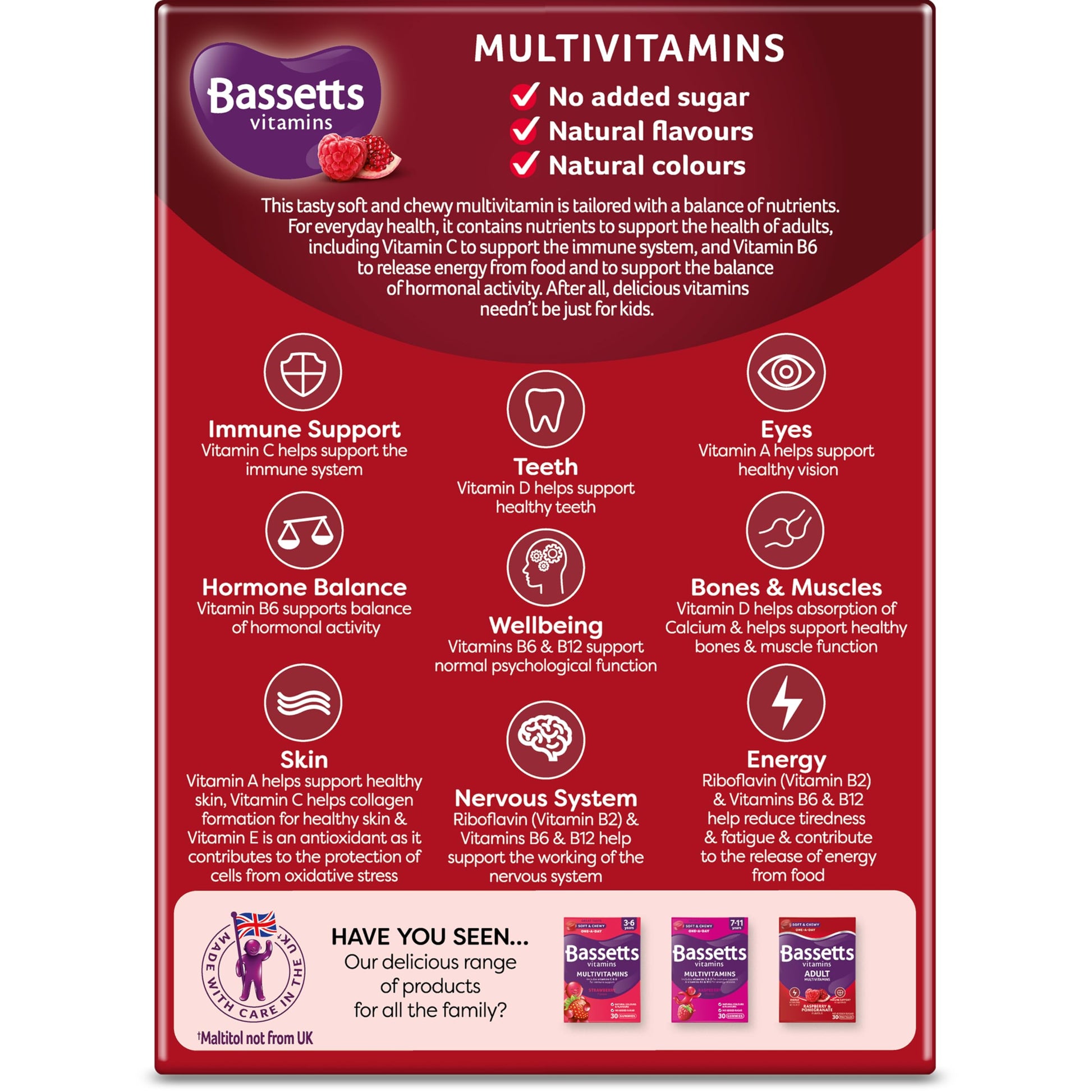 Bassetts Vitamins Adults Multivitamins, 60 Pastilles Bassetts Vitamins buy supplements canada