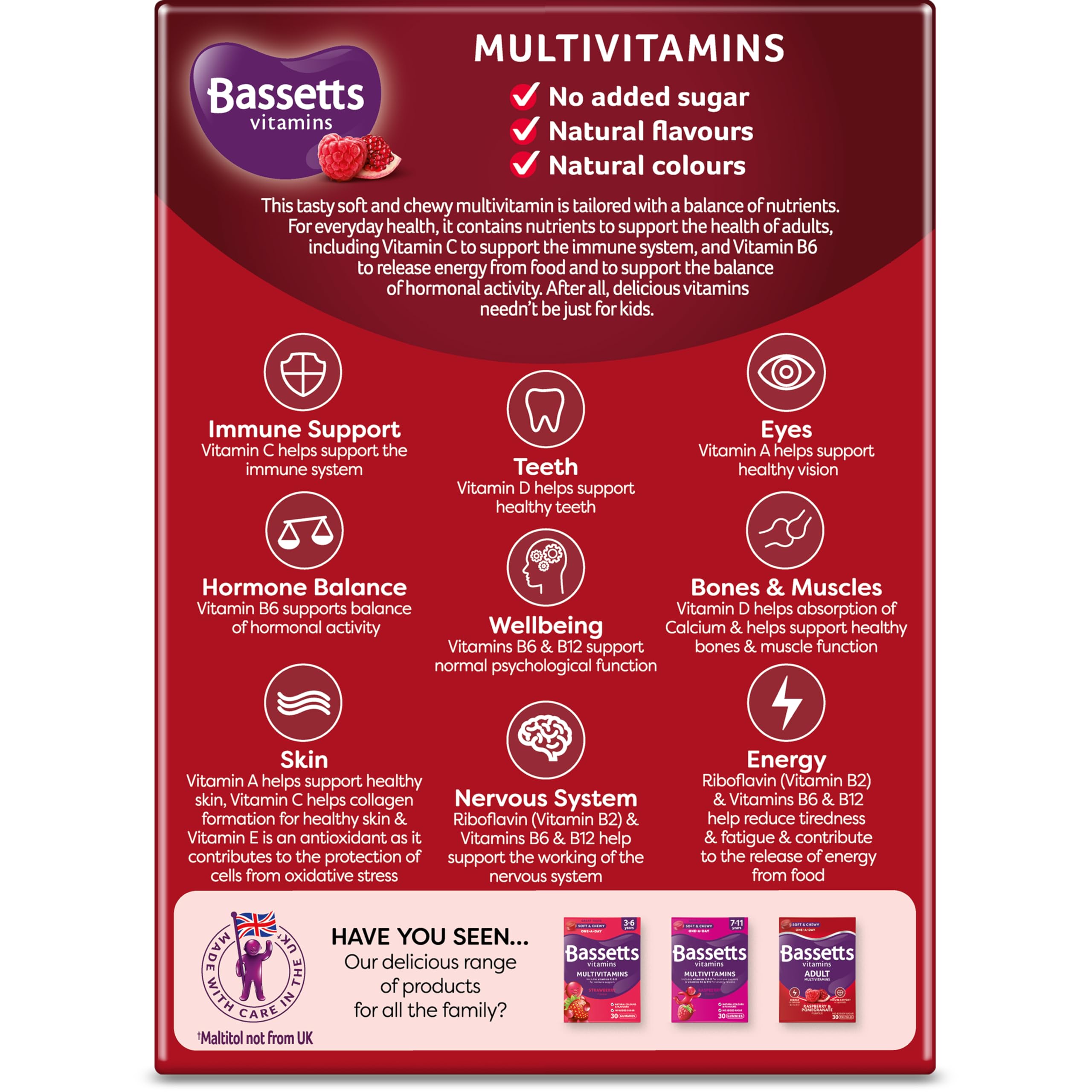Bassetts Vitamins Adults Multivitamins, 60 Pastilles Bassetts Vitamins buy supplements canada