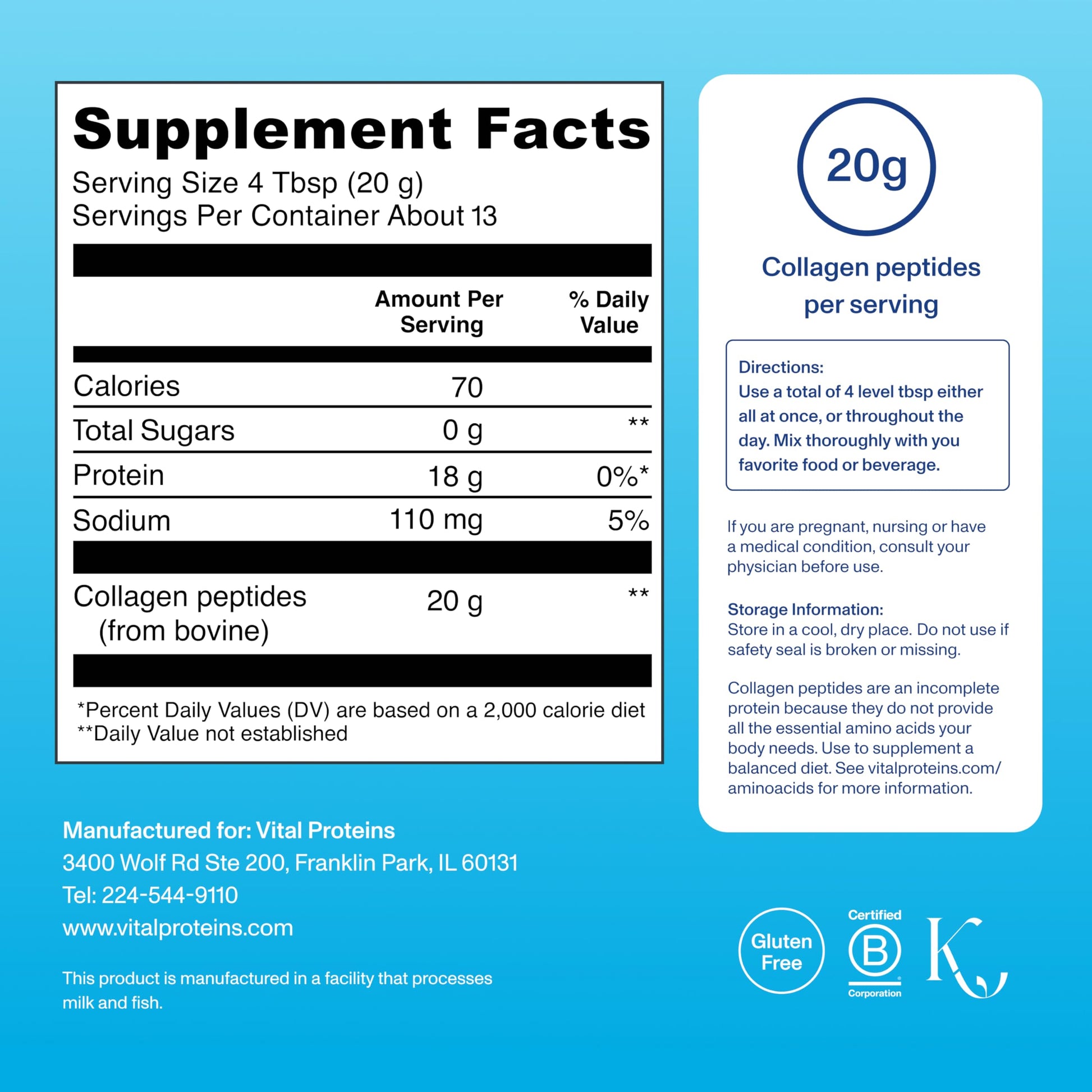Vital Proteins Collagen Peptides Powder - Supports Hair, Nail, Skin, Bone & Joint Health, Unflavored, Collagen Protein 9.33 OZ Vital Proteins buy supplements canada