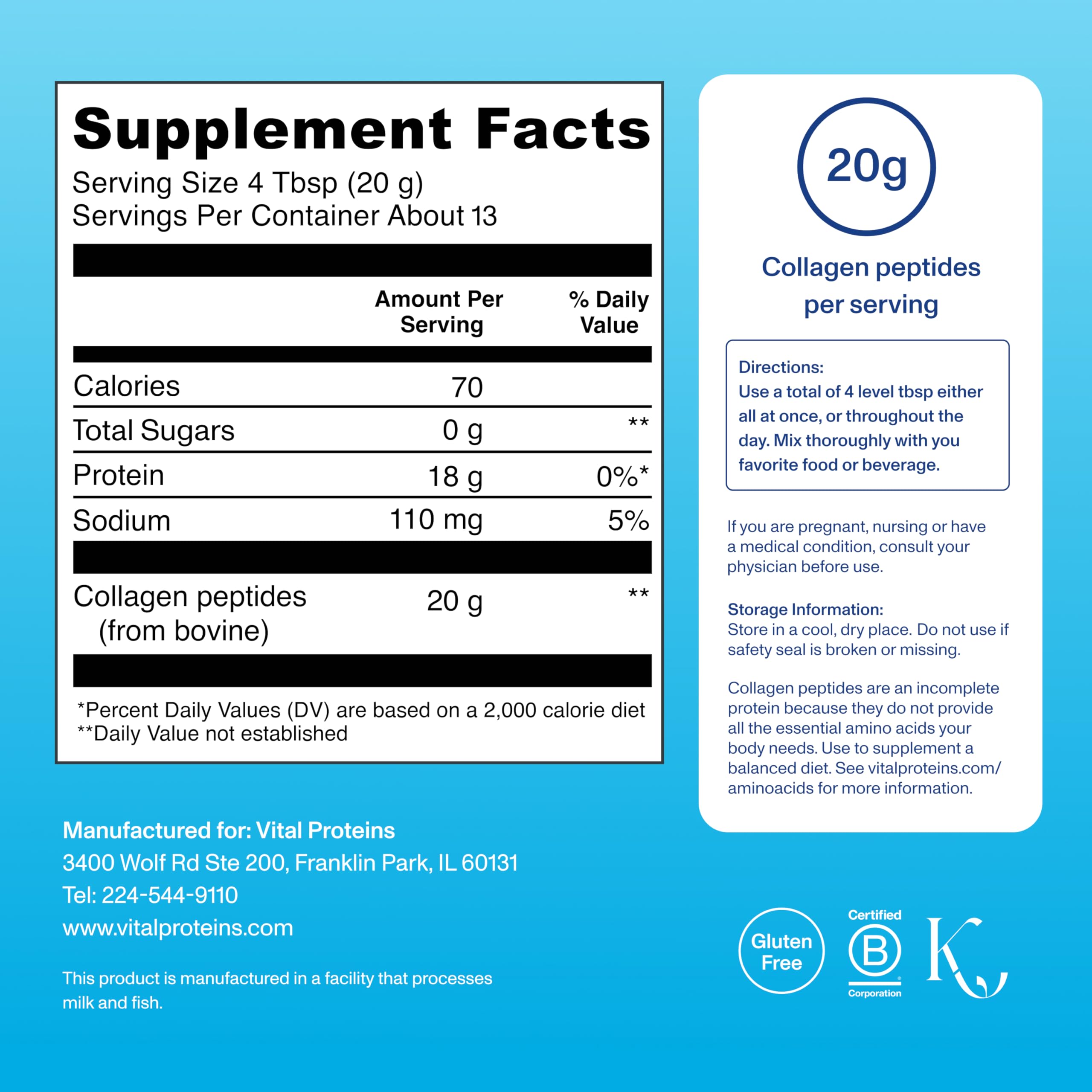 Vital Proteins Collagen Peptides Powder - Supports Hair, Nail, Skin, Bone & Joint Health, Unflavored, Collagen Protein 9.33 OZ Vital Proteins buy supplements canada
