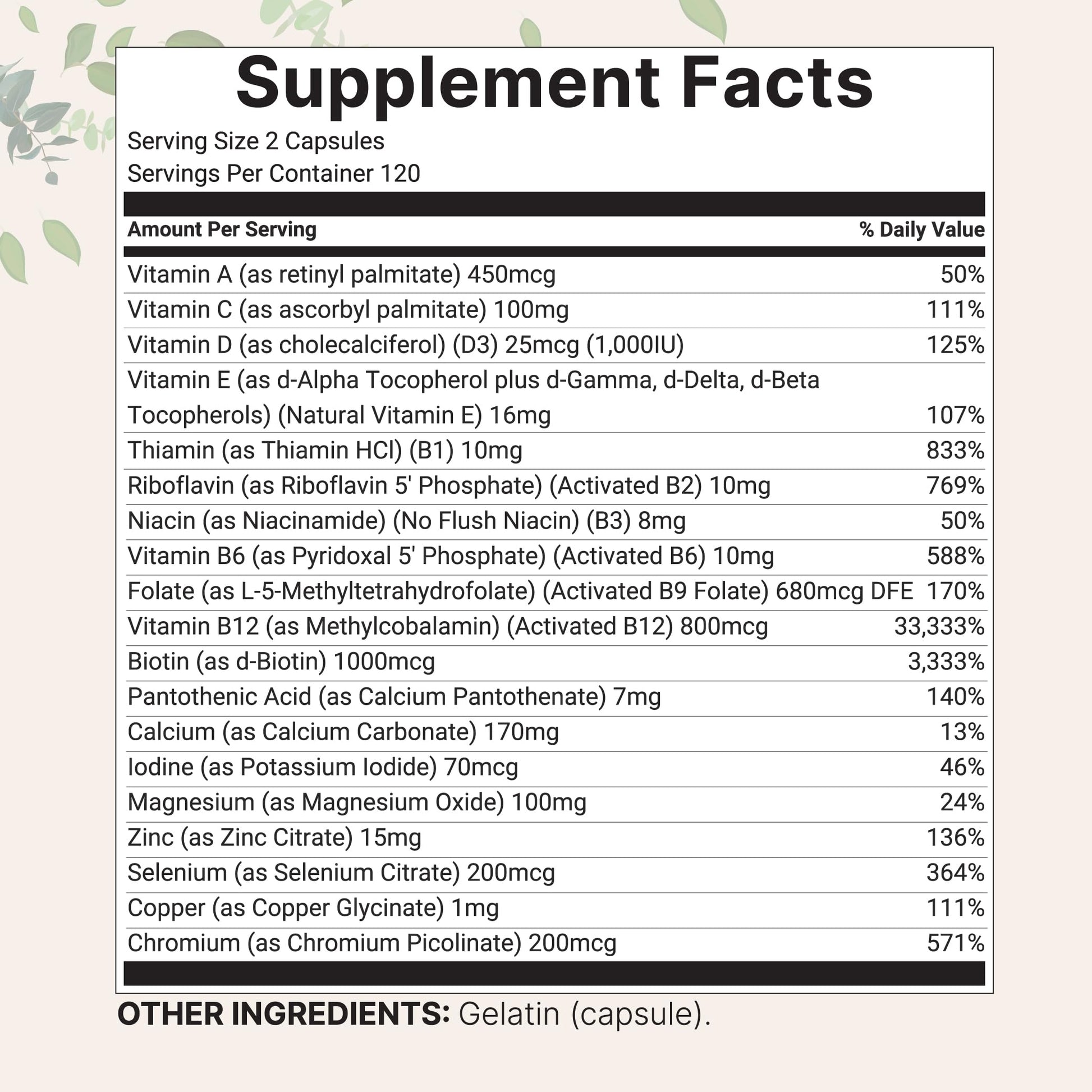 Micro Ingredients Pure Methylated Multivitamin, 240 Capsules | 19-in-1 Formula with Vitamins C, D, B12, Folate, Magnesium, Zinc & More | Micro Ingredients buy supplements canada