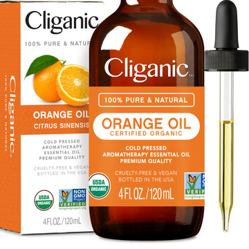 Cliganic USDA Organic Sweet Orange Essential Oil, 4oz - 100% Pure Natural for Aromatherapy Diffuser Cliganic buy supplements canada