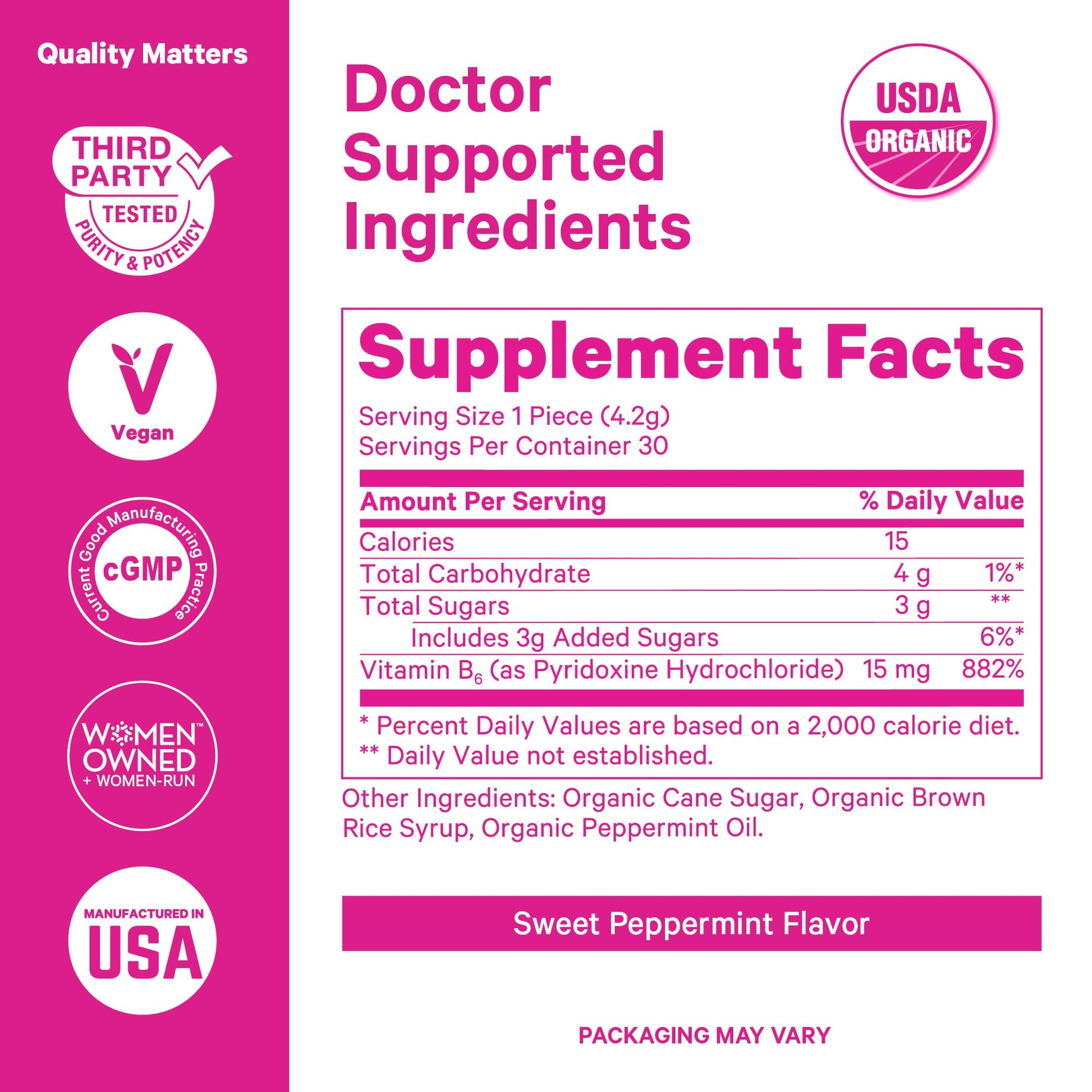 Pink Stork Mood and Stomach Relief Bundle - Magnesium Glycinate and Organic Peppermint Sweets for Morning Sickness and Motion Sickness, Mood Support Pink Stork buy supplements canada