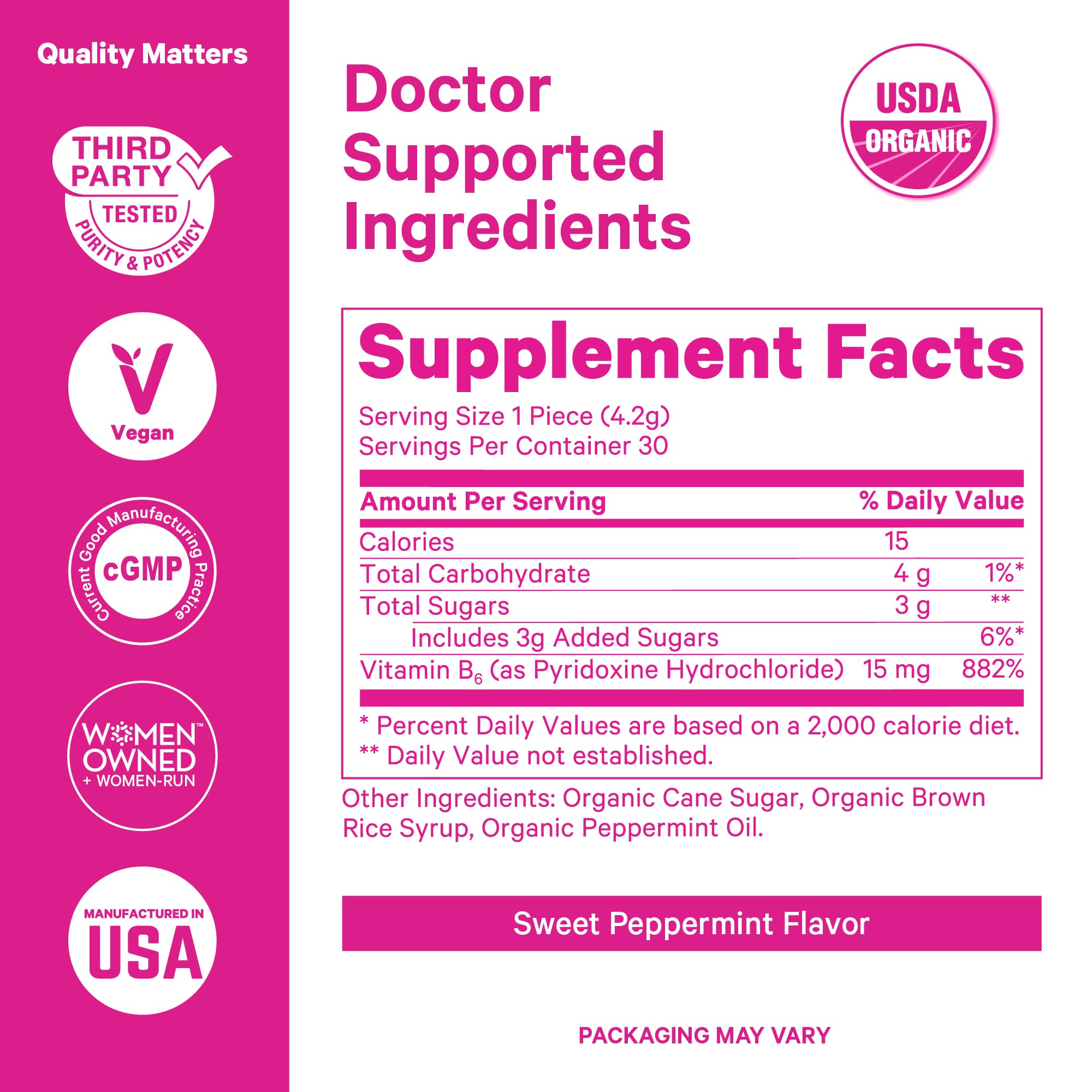 Pink Stork Mood and Stomach Relief Bundle - Magnesium Glycinate and Organic Peppermint Sweets for Morning Sickness and Motion Sickness, Mood Support Pink Stork buy supplements canada