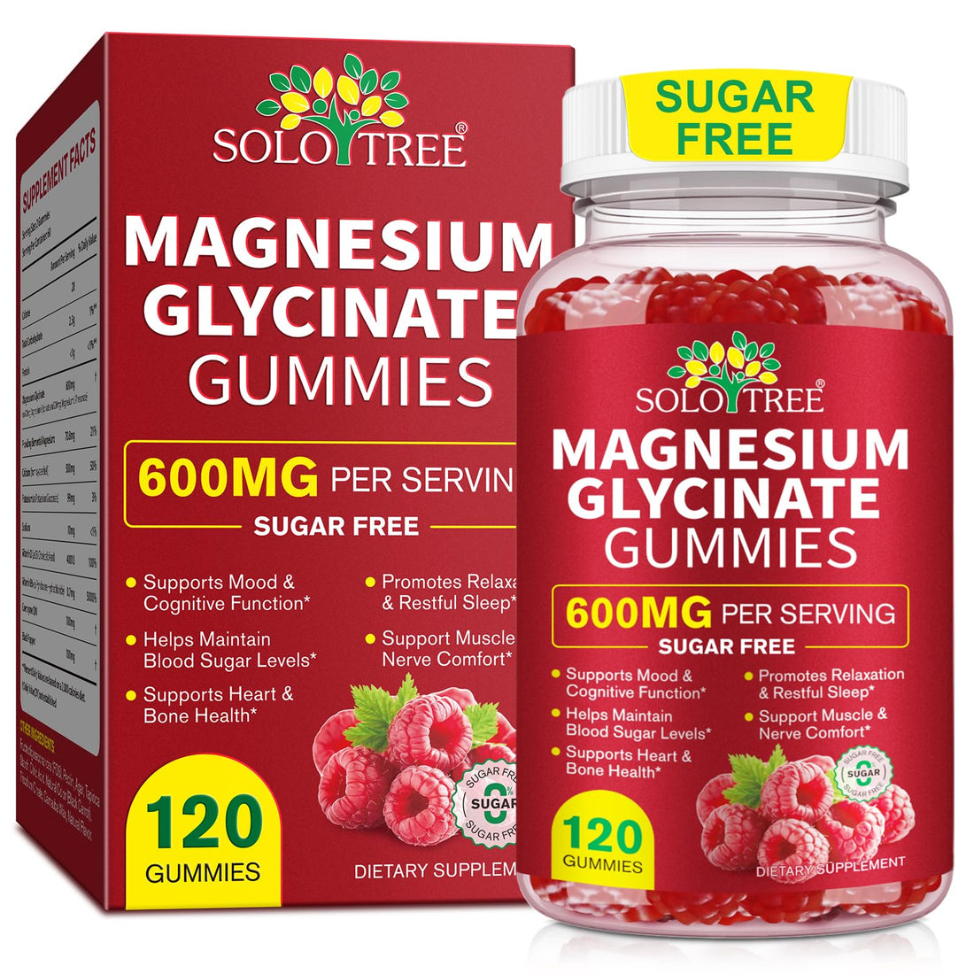 120 Count Magnesium Glycinate Gummies with L-Threonate（600mg Per Serving）,High Absorption Sugar Free Magnesium Potassium Supplement for Relaxation, Stress Relief, and Sleep Support for Adults & Kids WOJBALMN buy supplements canada