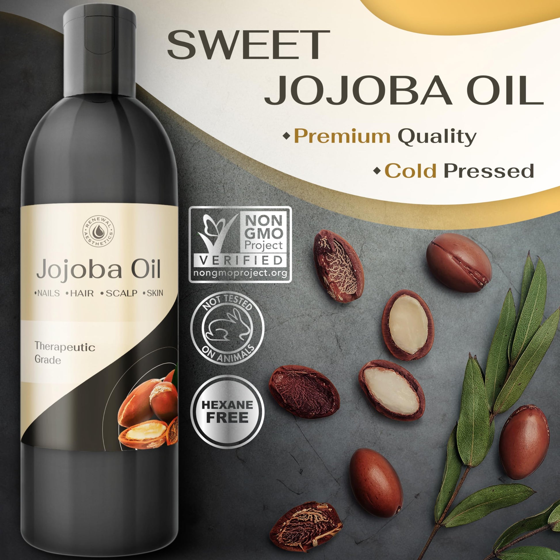 Sweet Oil - Hair and Skin Softener, Organic Natural Carrier Body Oil, Carrier Oil for Essential Oils - Massage Oil Renewal Aesthetics buy supplements canada