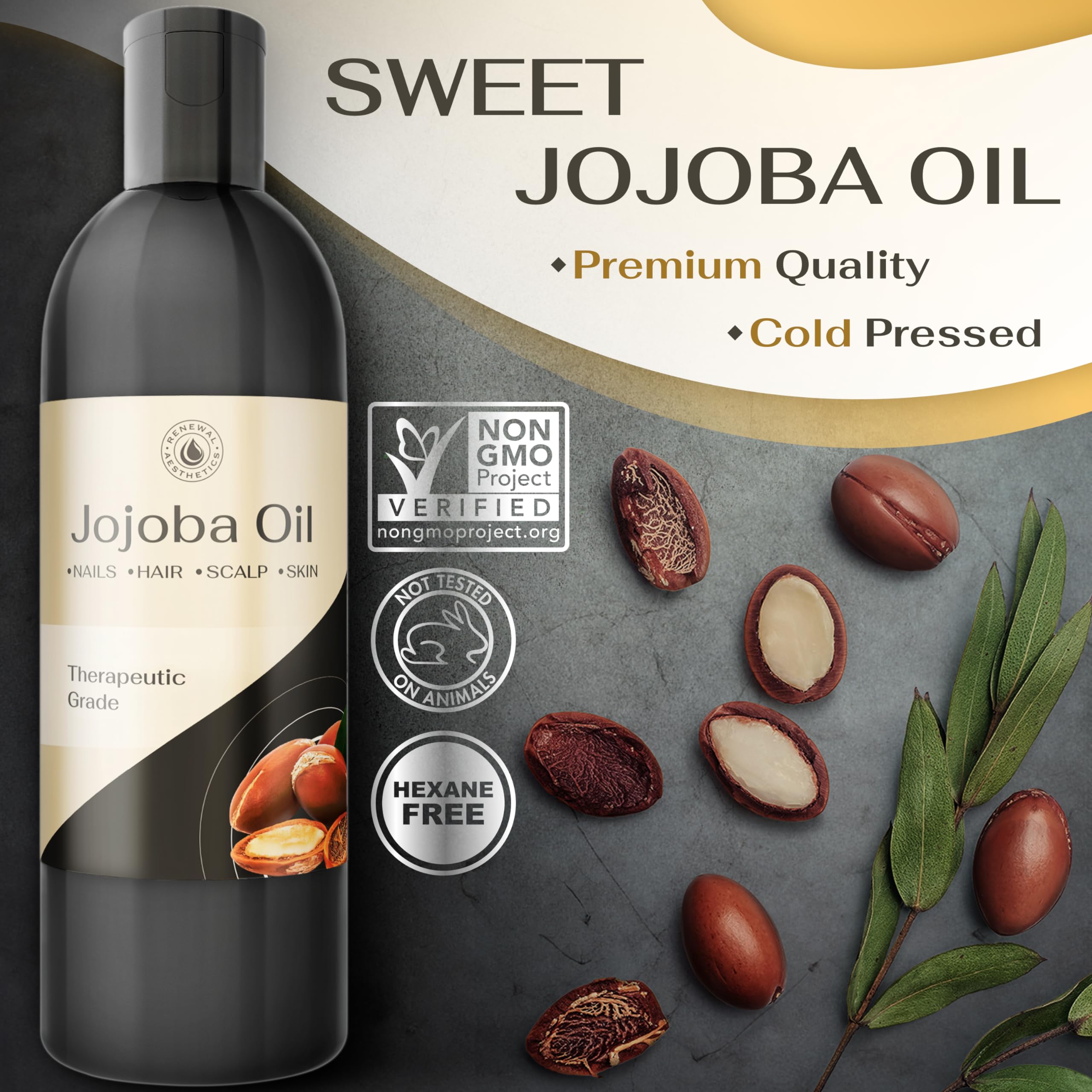 Sweet Oil - Hair and Skin Softener, Organic Natural Carrier Body Oil, Carrier Oil for Essential Oils - Massage Oil Renewal Aesthetics buy supplements canada